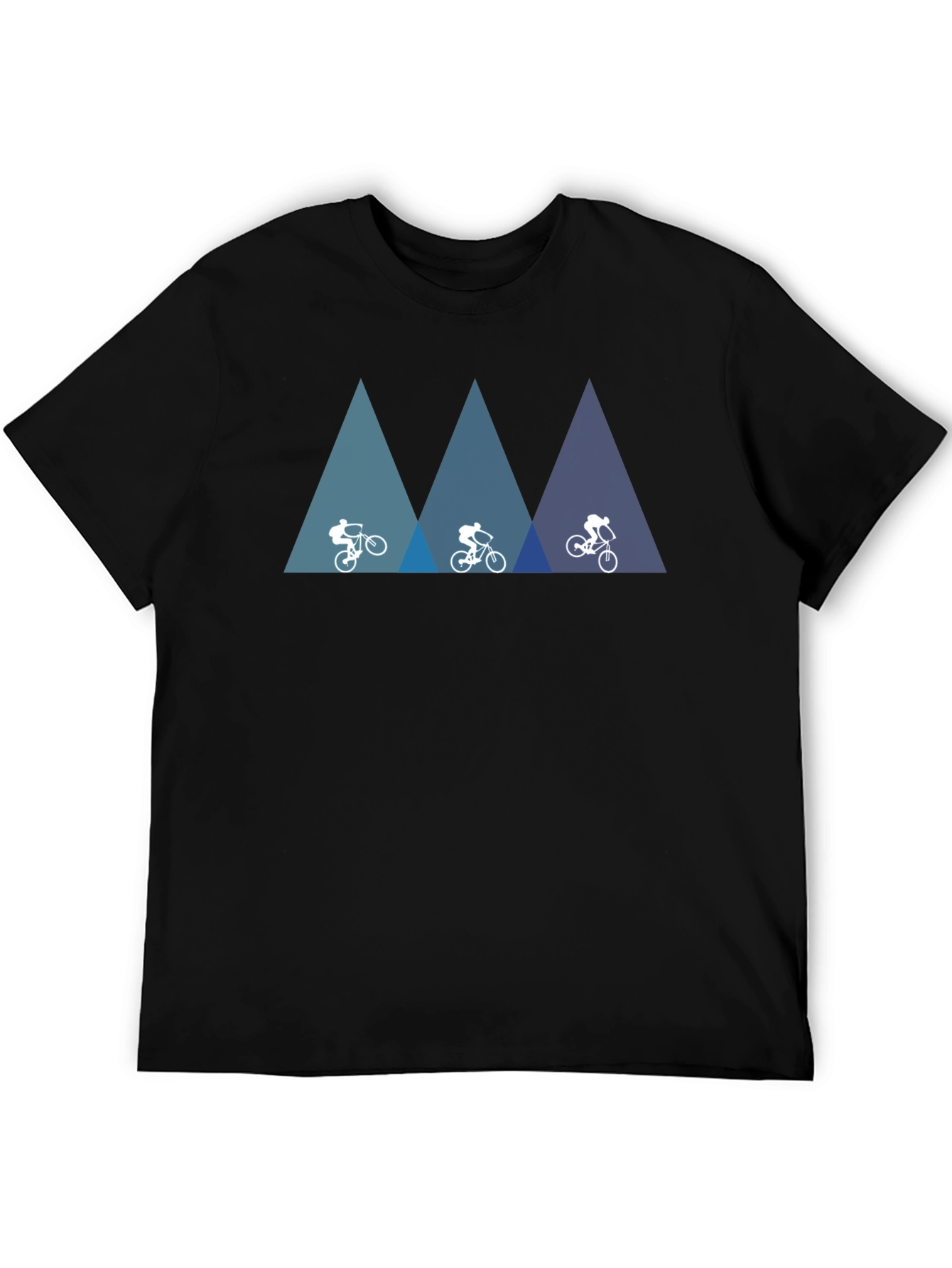 Mountain Biking Graphic Tee - Adventurers Black T-Shirt