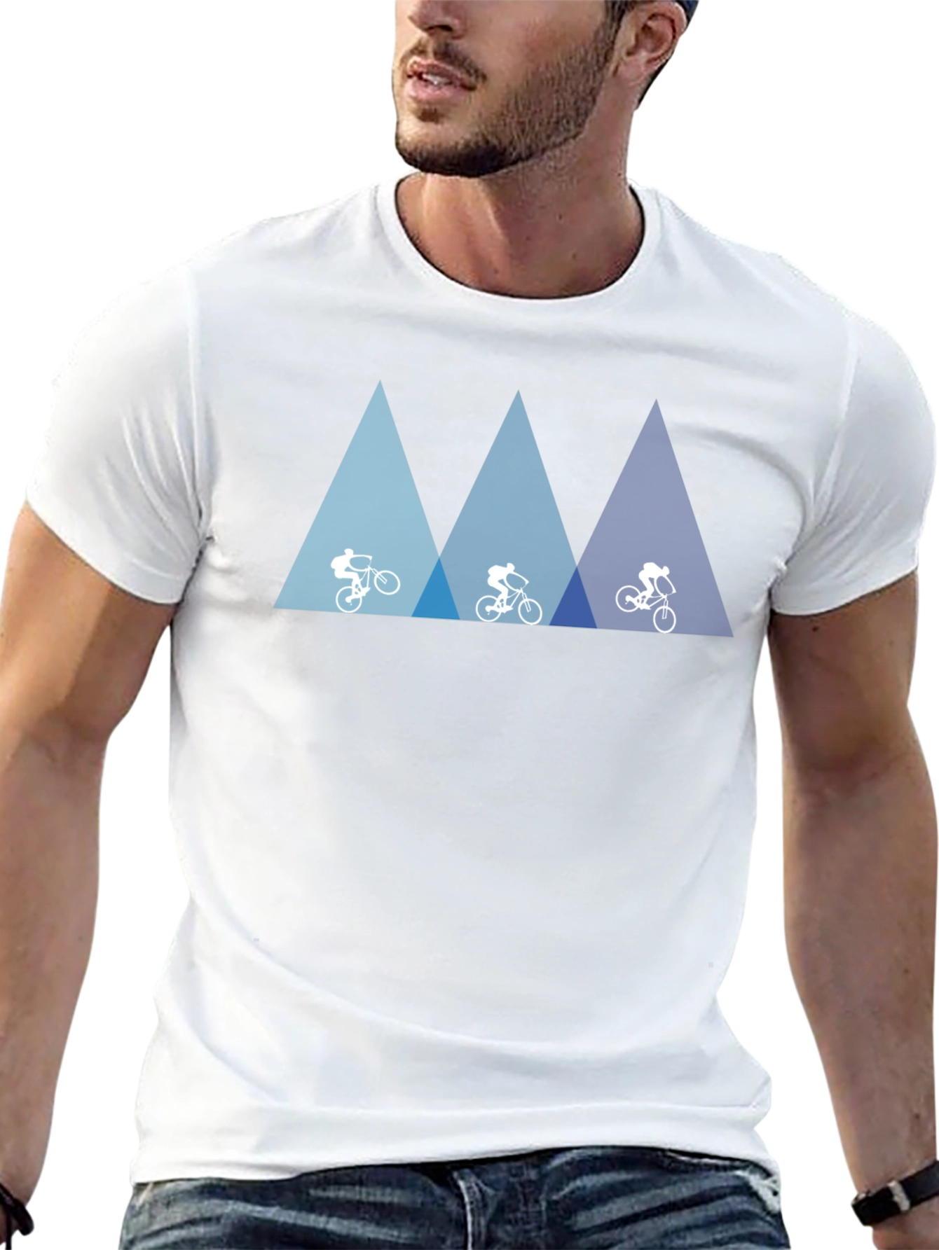 Mountain Biking Graphic Tee - Adventurers Black T-Shirt