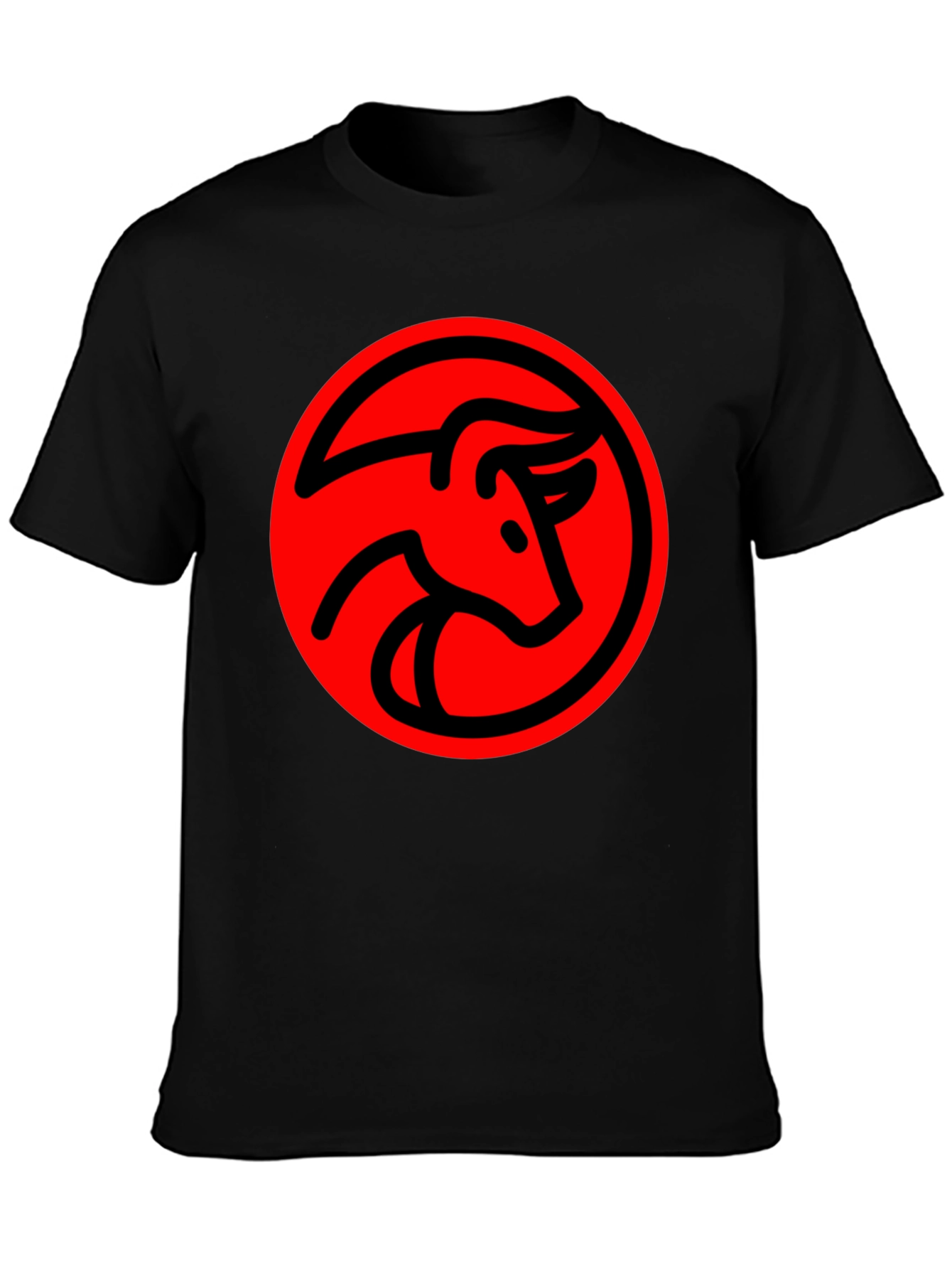 Bold Bull Graphic Tee - Stylish Black T-Shirt