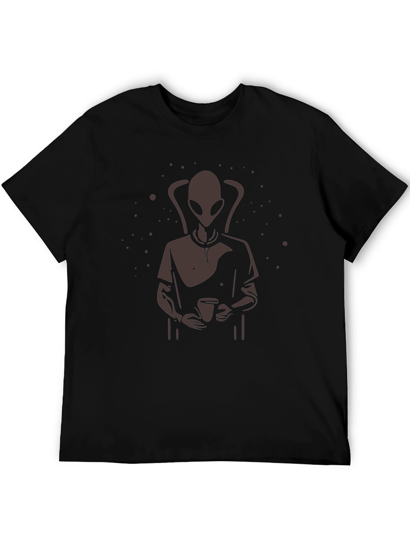 Alien Coffee T-Shirt - Relaxed Fit Unique Graphic Tee