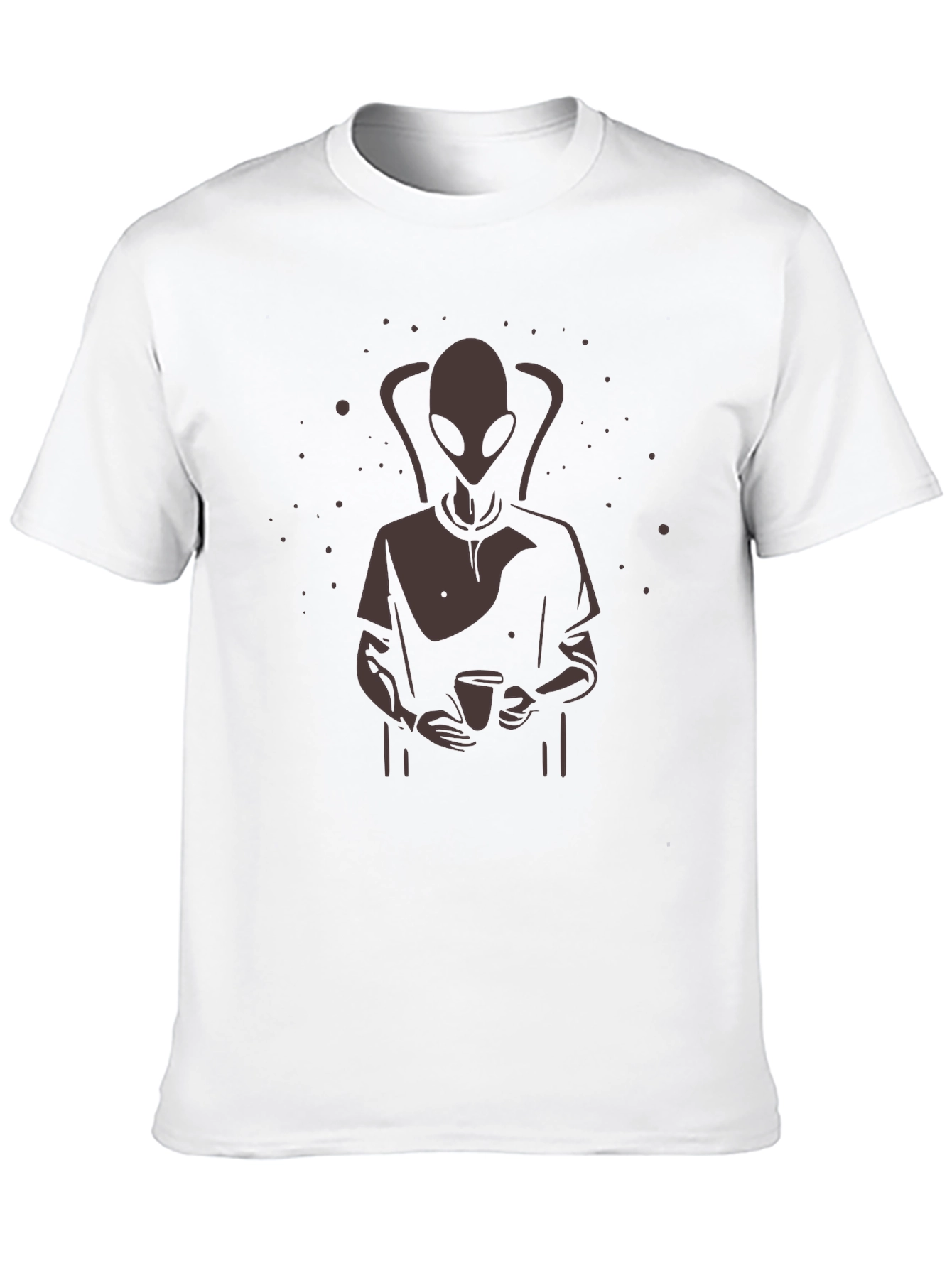Alien Coffee T-Shirt - Relaxed Fit Unique Graphic Tee