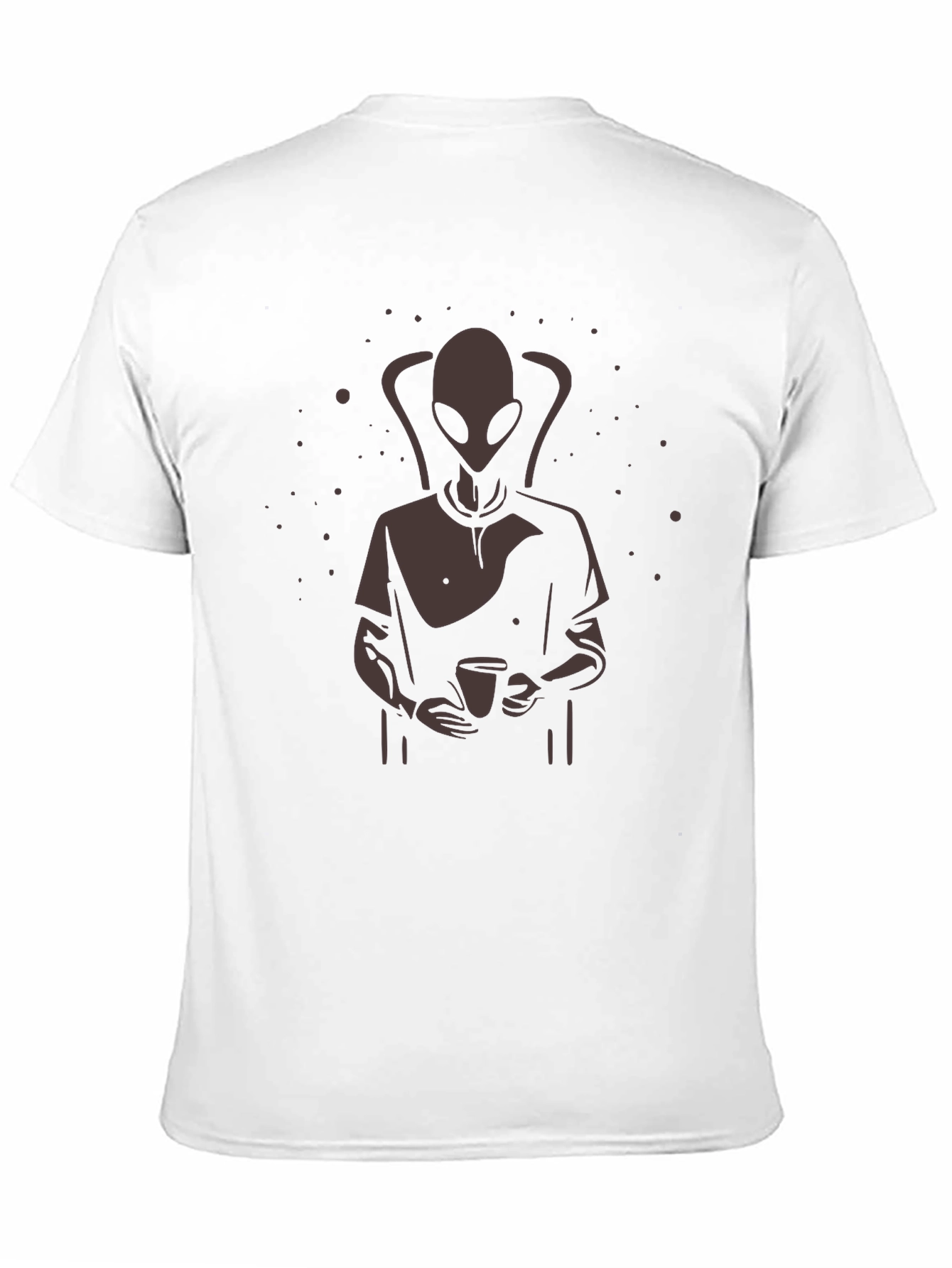 Alien Coffee T-Shirt - Relaxed Fit Unique Graphic Tee