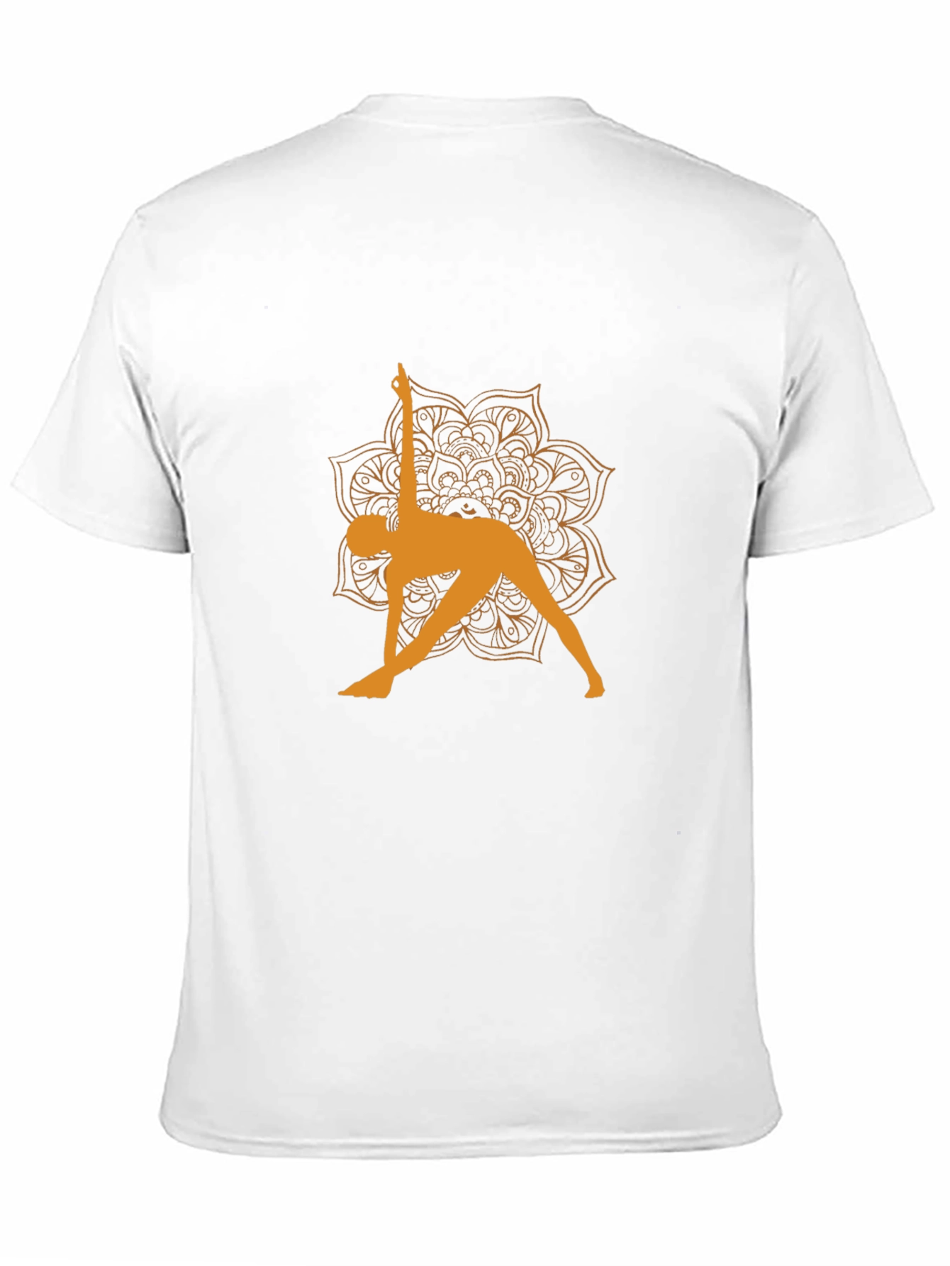 Yoga Pose Graphic Tee - Black Cotton T-Shirt