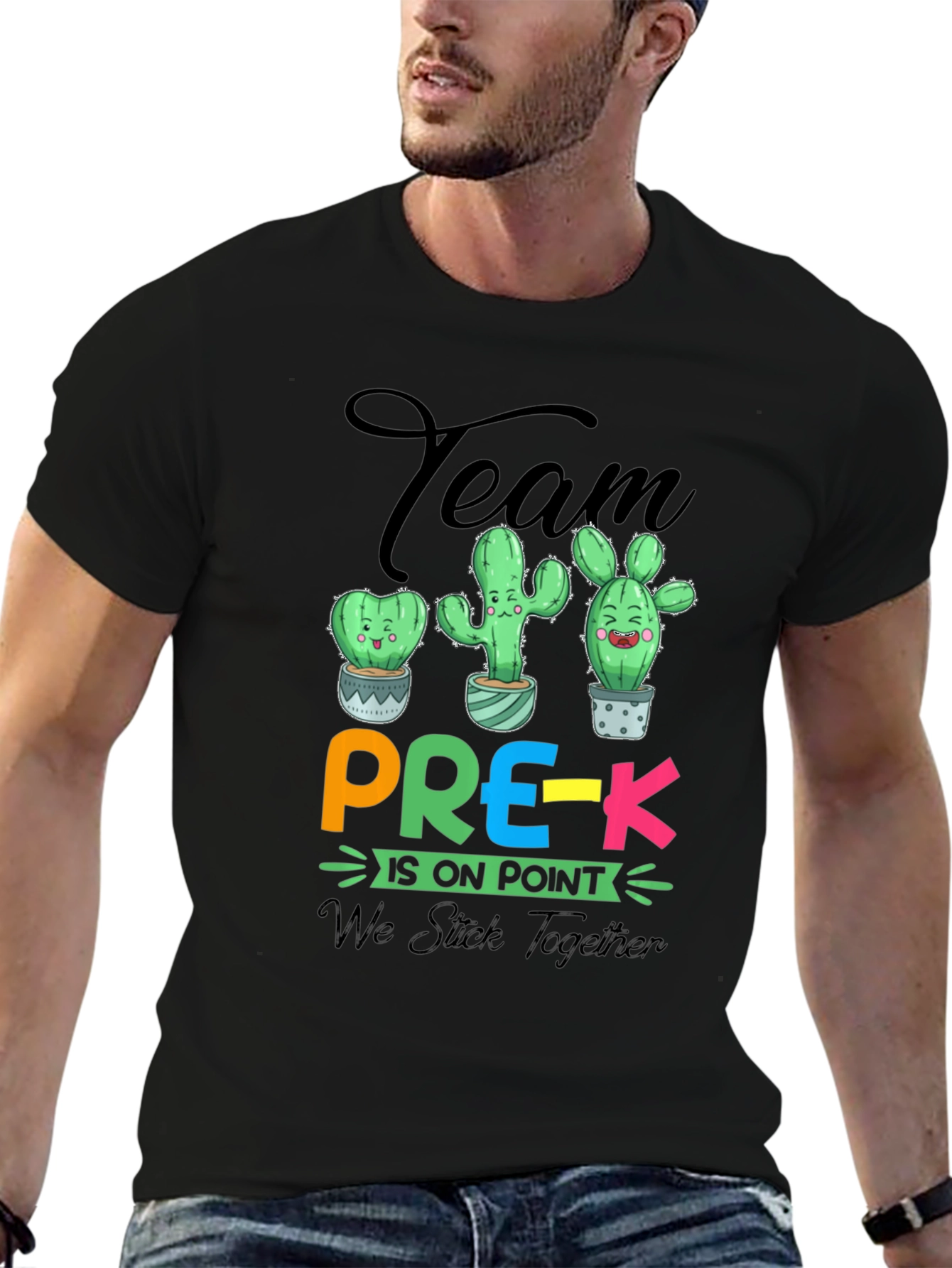 Team Pre-K Cactus T-Shirt - Teacher Appreciation Gift