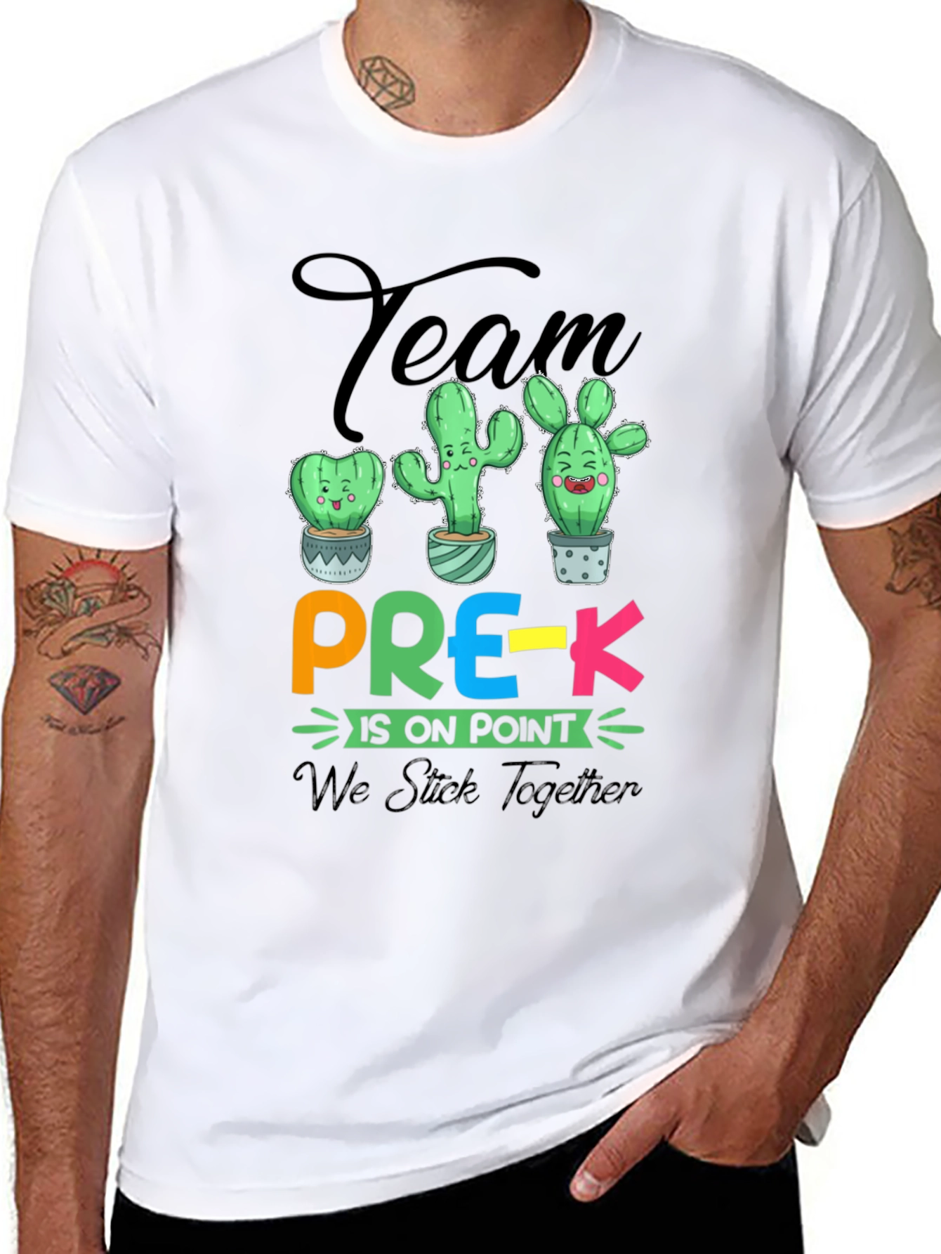 Team Pre-K Cactus T-Shirt - Teacher Appreciation Gift