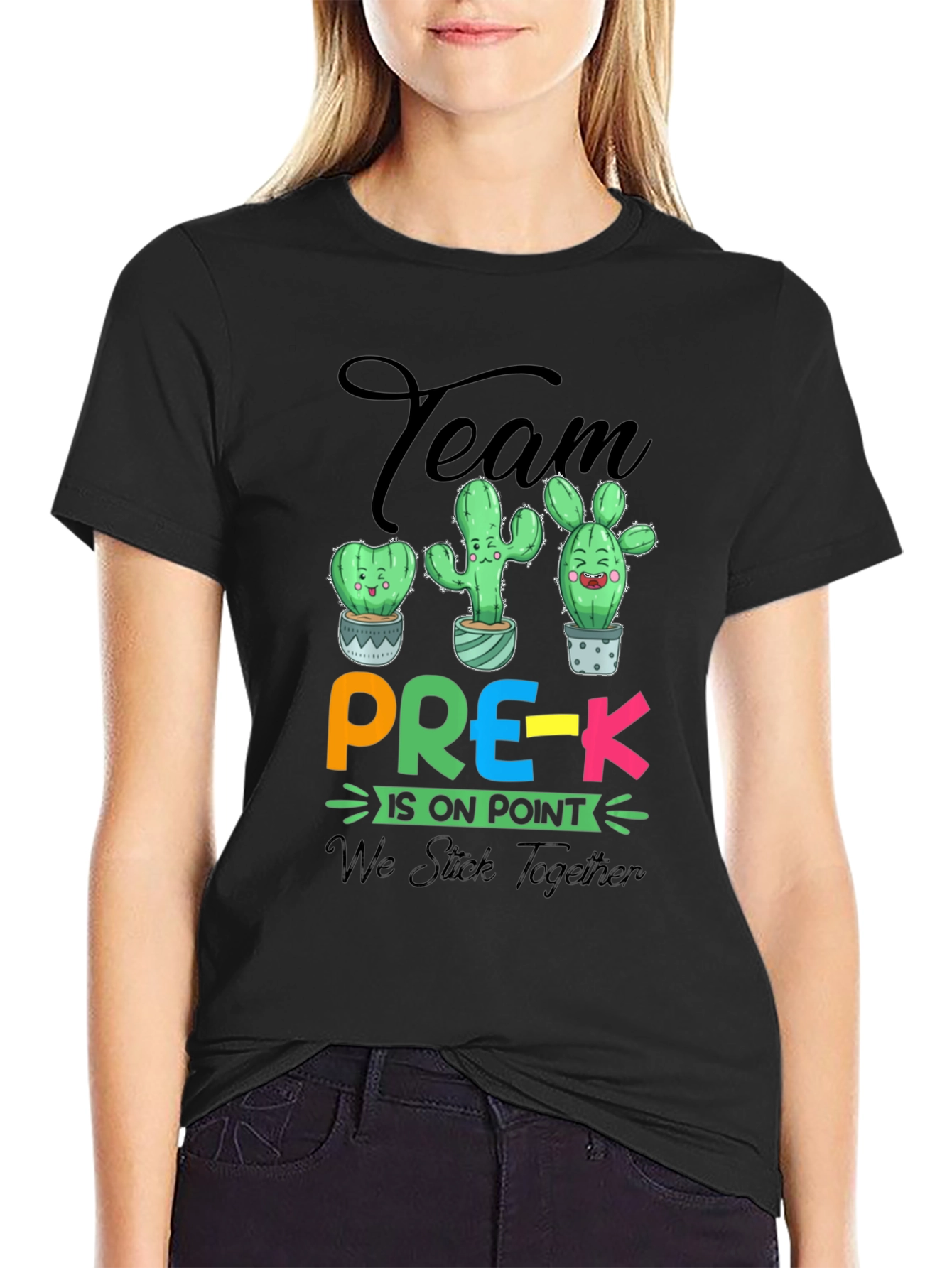 Team Pre-K Cactus T-Shirt - Teacher Appreciation Gift