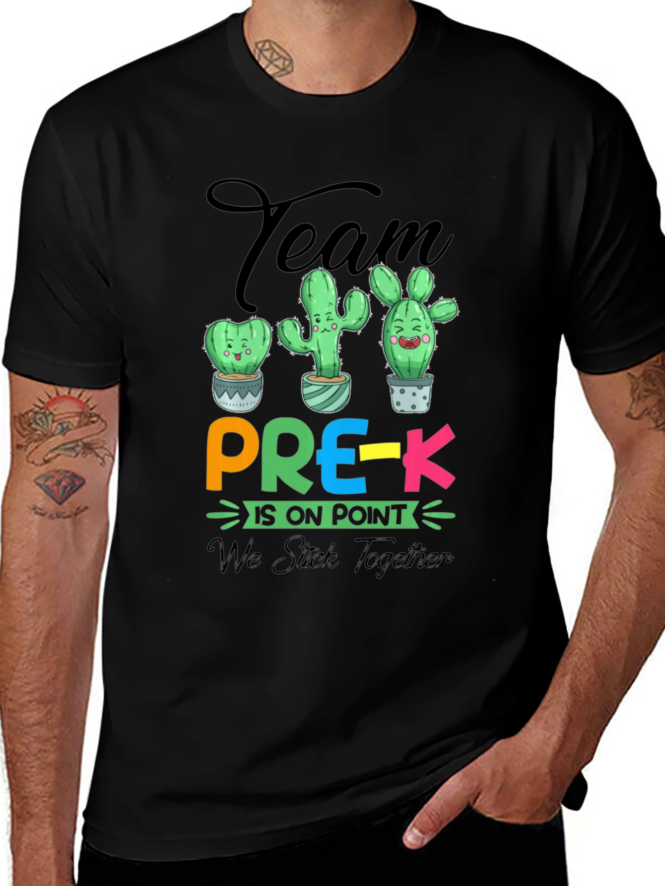 Team Pre-K Cactus T-Shirt - Teacher Appreciation Gift