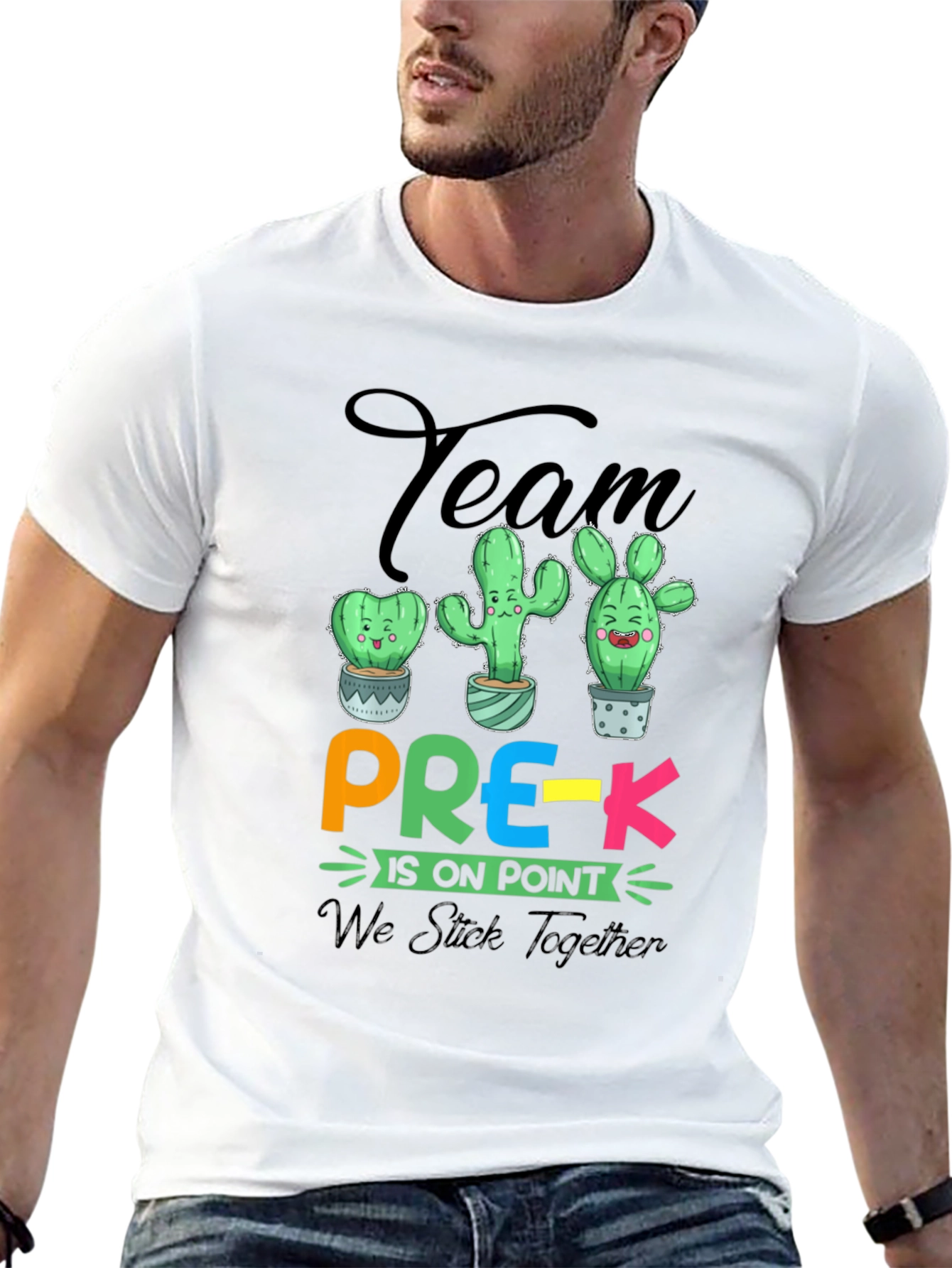 Team Pre-K Cactus T-Shirt - Teacher Appreciation Gift