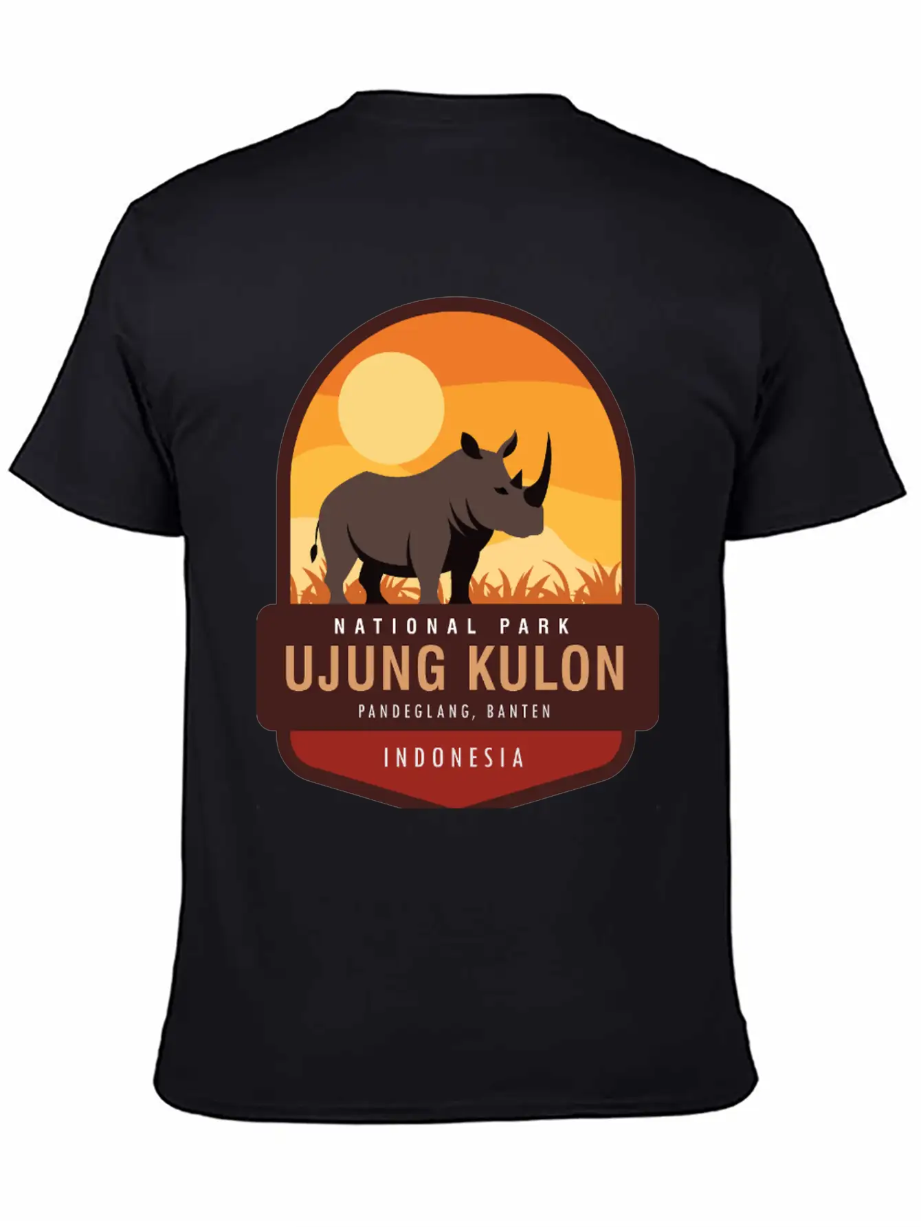 Ujung Kulon National Park Unisex Short Sleeve Soft Cotton T-Shirt – Casual Everyday Wear