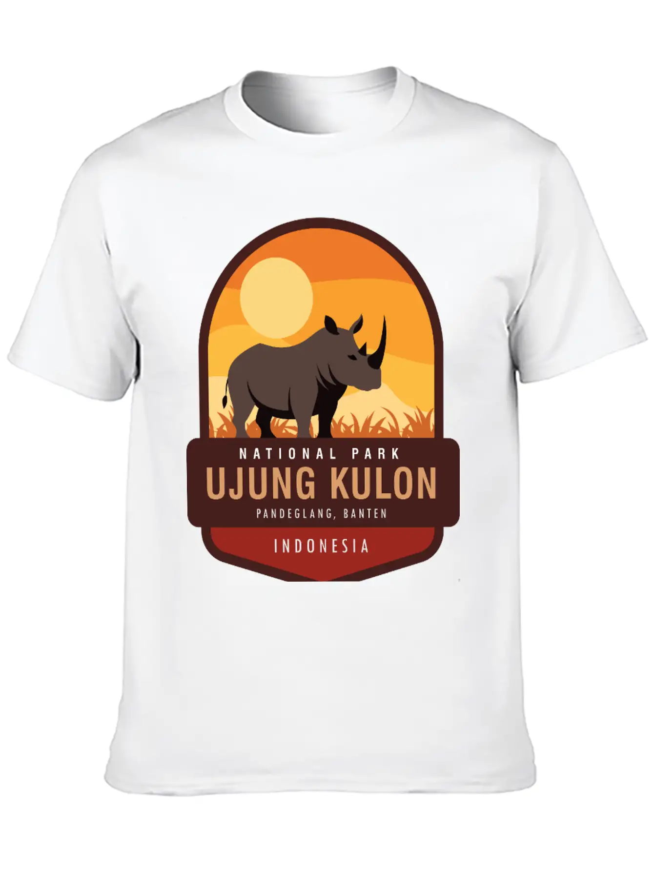 Ujung Kulon National Park Unisex Short Sleeve Soft Cotton T-Shirt – Casual Everyday Wear