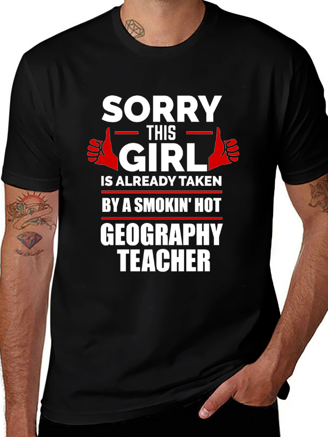 Smokin Hot Geography Teacher Graphic Tee