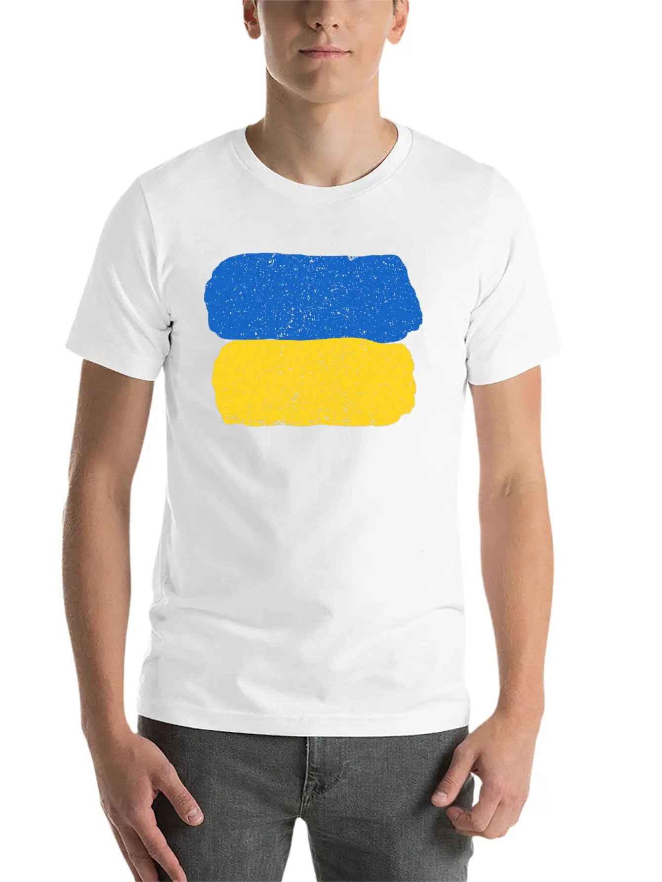 Ukraine Flag Timeless Short Sleeve Tee – Comfy And Minimalist Design