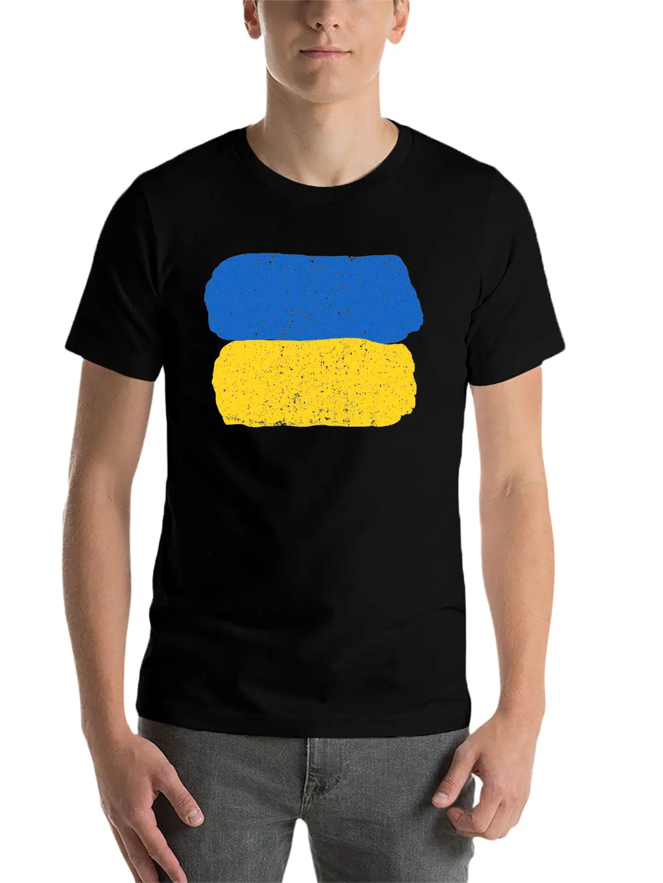 Ukraine Flag Timeless Short Sleeve Tee – Comfy And Minimalist Design