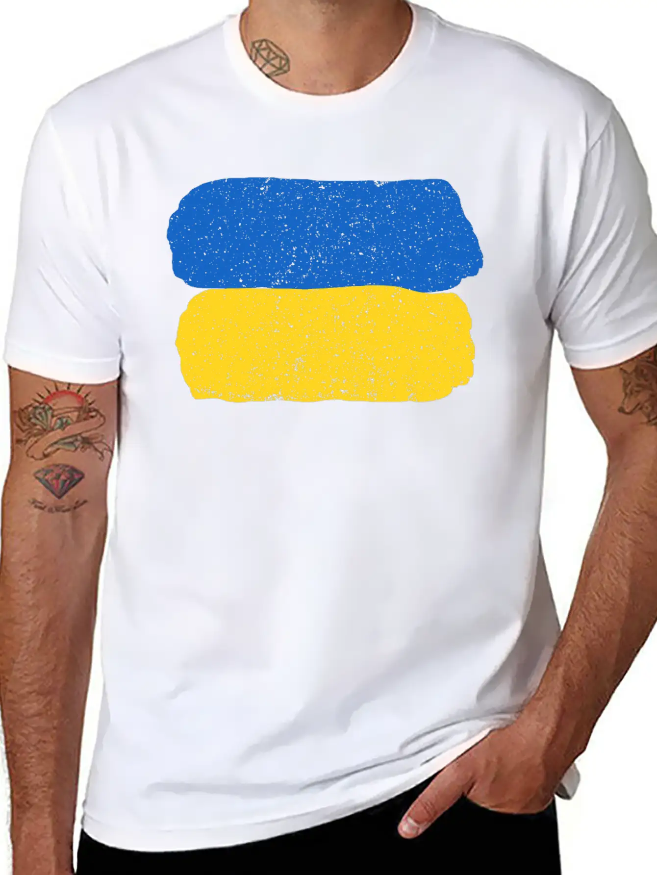 Ukraine Flag Timeless Short Sleeve Tee – Comfy And Minimalist Design