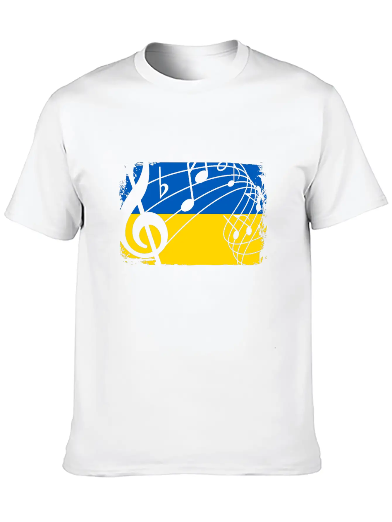 Ukraine Music Flag Timeless Short Sleeve Tee – Comfy And Minimalist Design