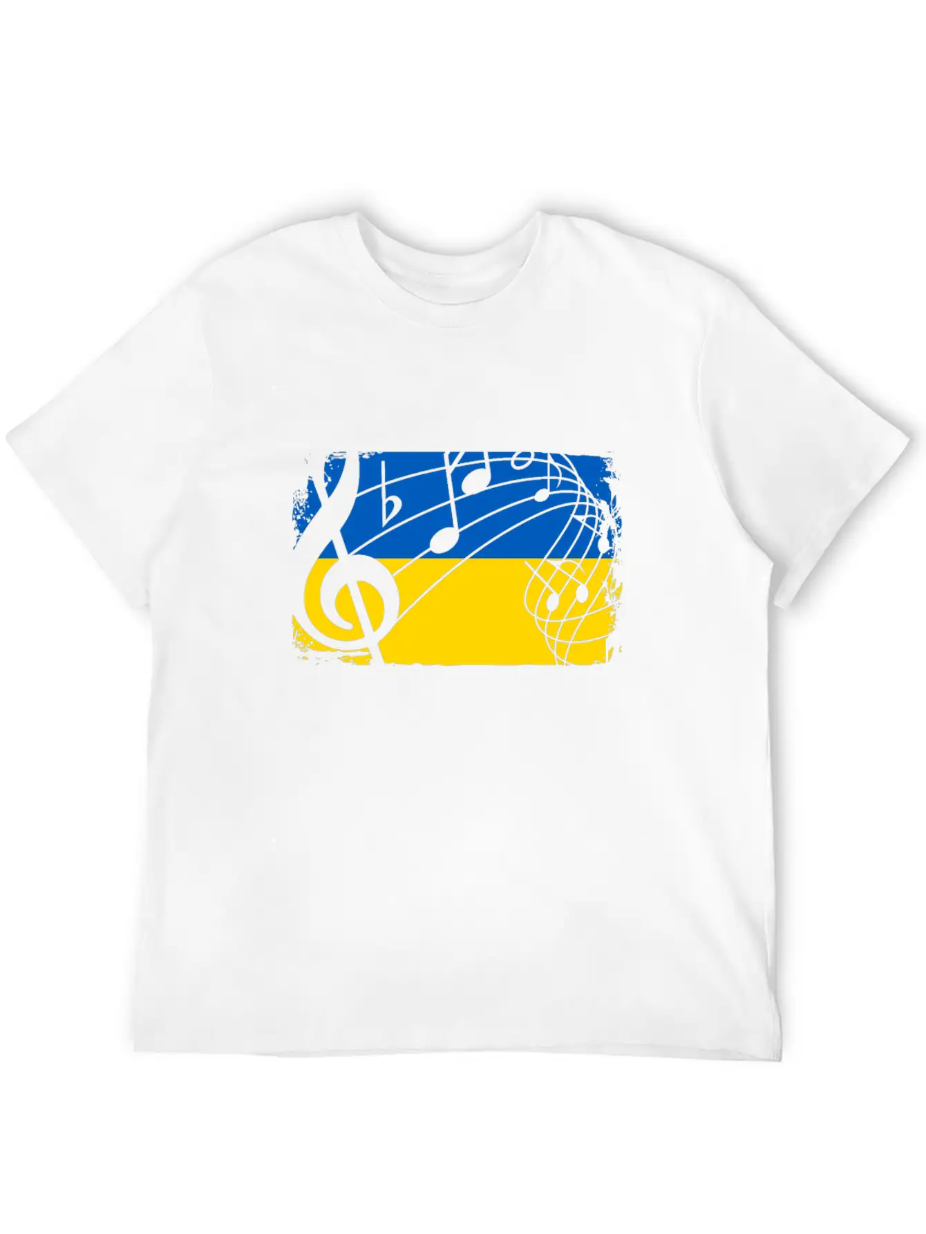 Ukraine Music Flag Timeless Short Sleeve Tee – Comfy And Minimalist Design