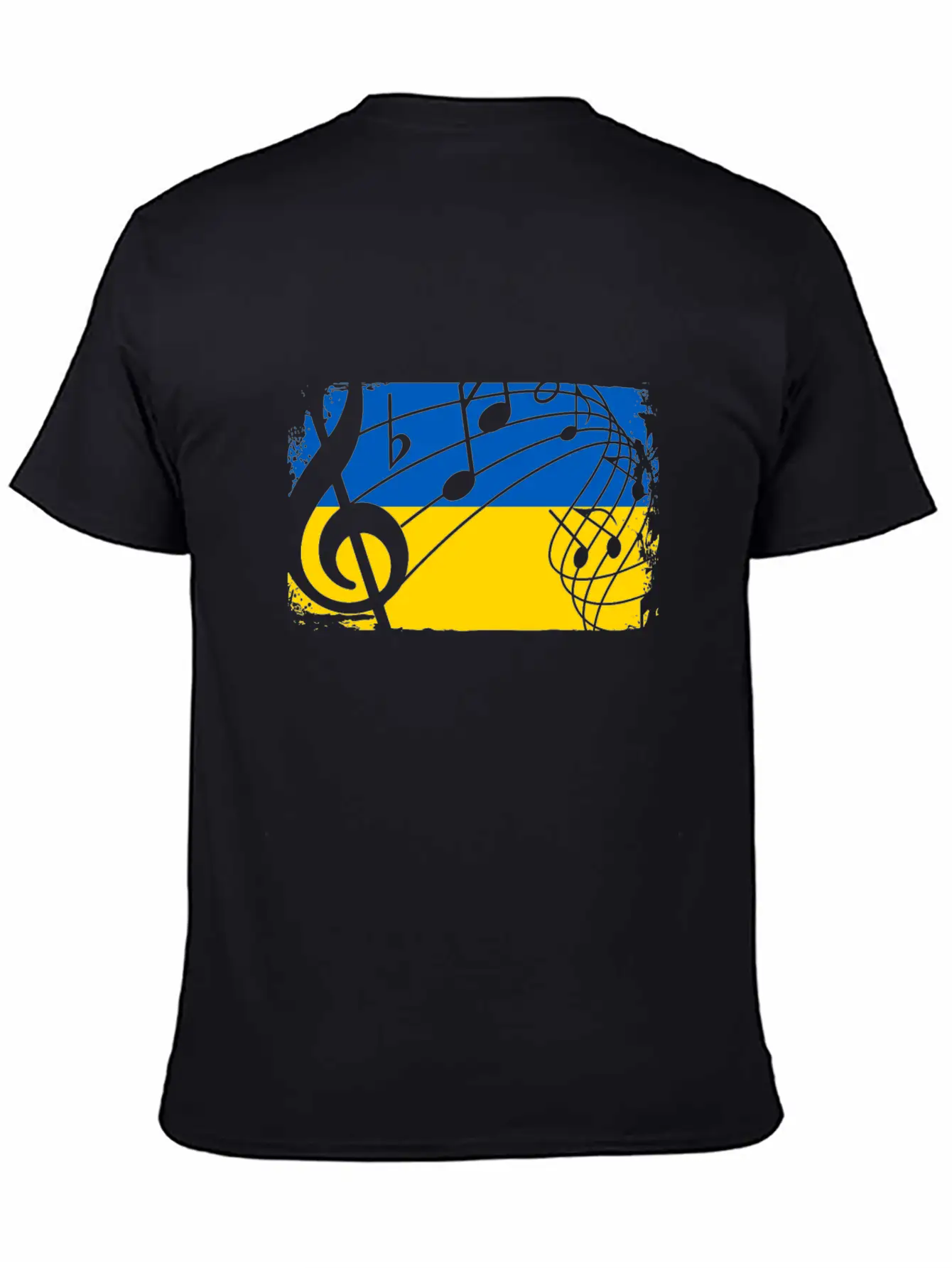 Ukraine Music Flag Timeless Short Sleeve Tee – Comfy And Minimalist Design