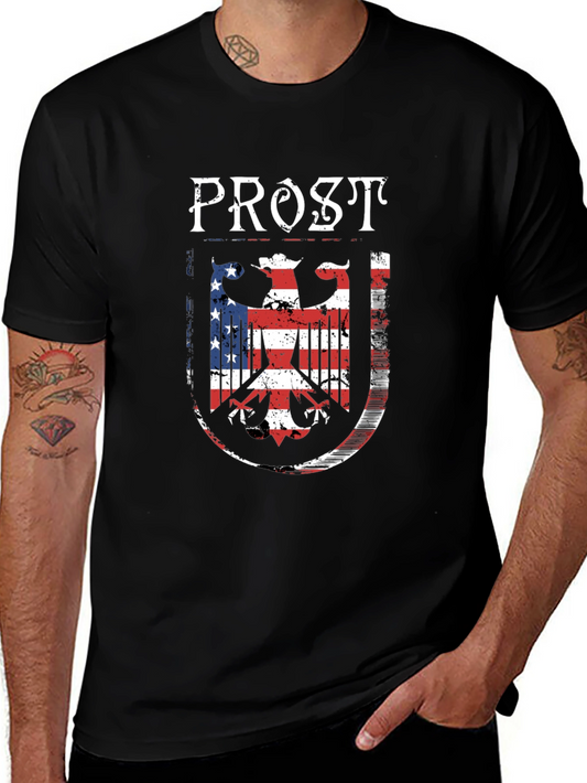 Prost German-American Flag Graphic T-Shirt