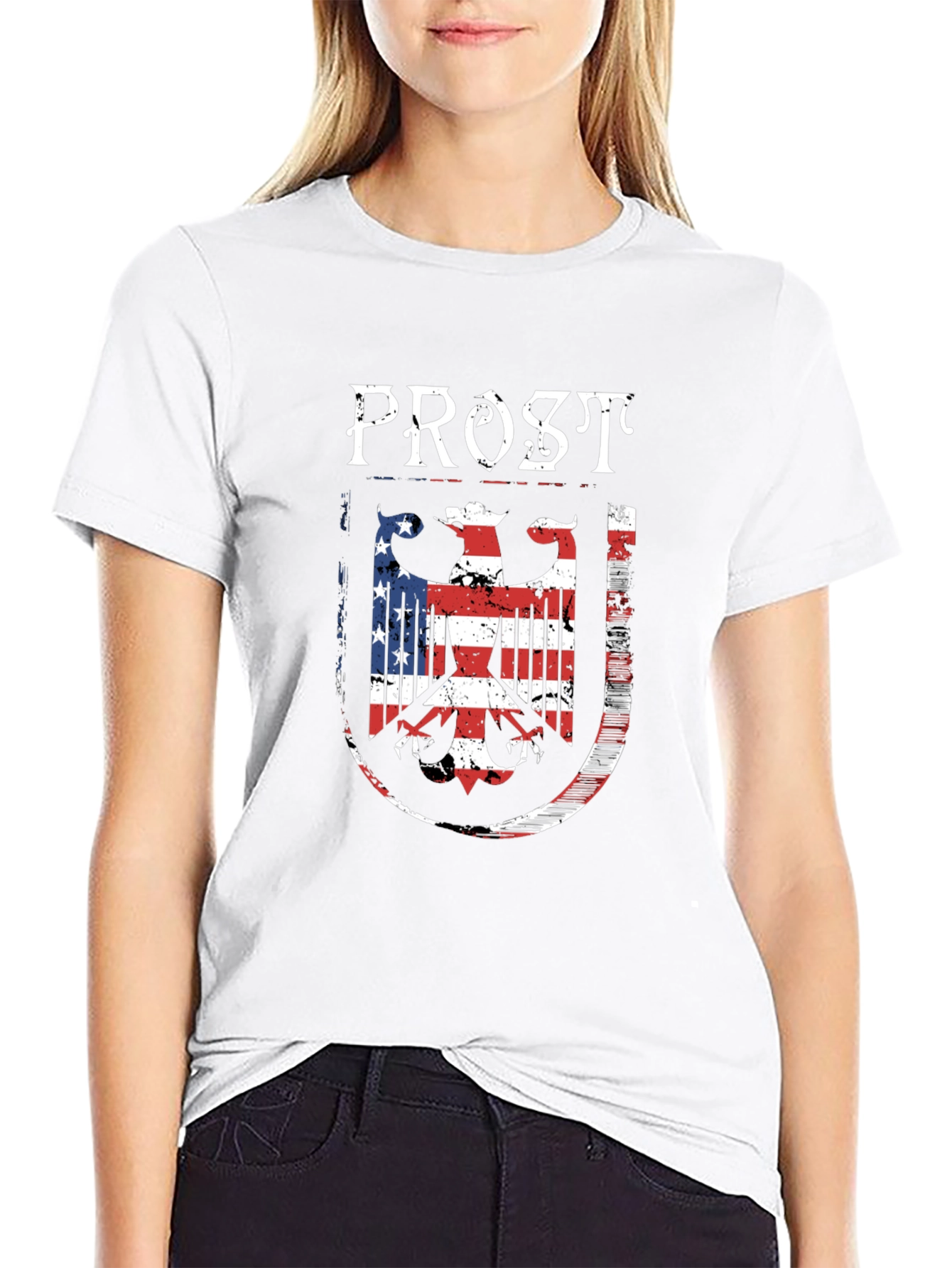 Prost German-American Flag Graphic T-Shirt