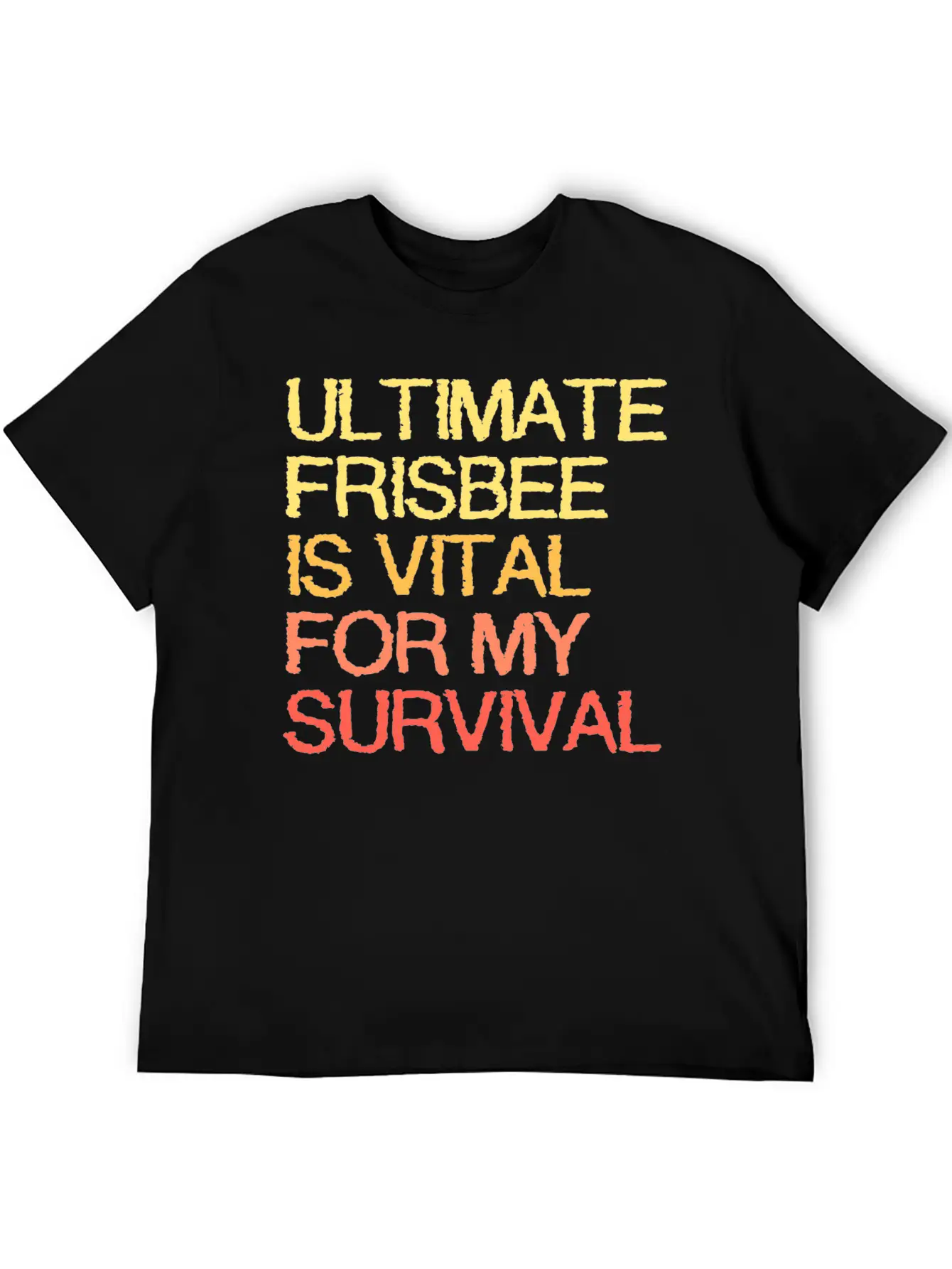 Ultimate Frisbee Is Vital For My Survival Comfortable Minimalist Graphic Tee – Summer Style Essential
