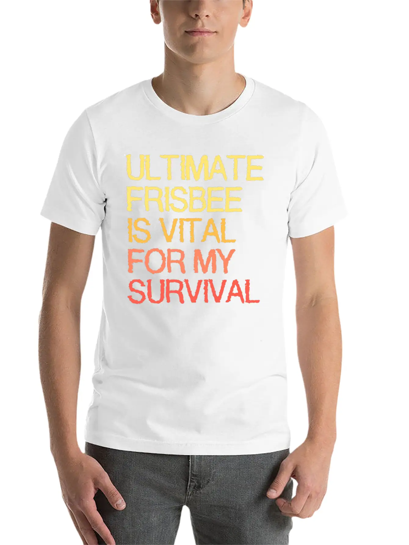 Ultimate Frisbee Is Vital For My Survival Comfortable Minimalist Graphic Tee – Summer Style Essential