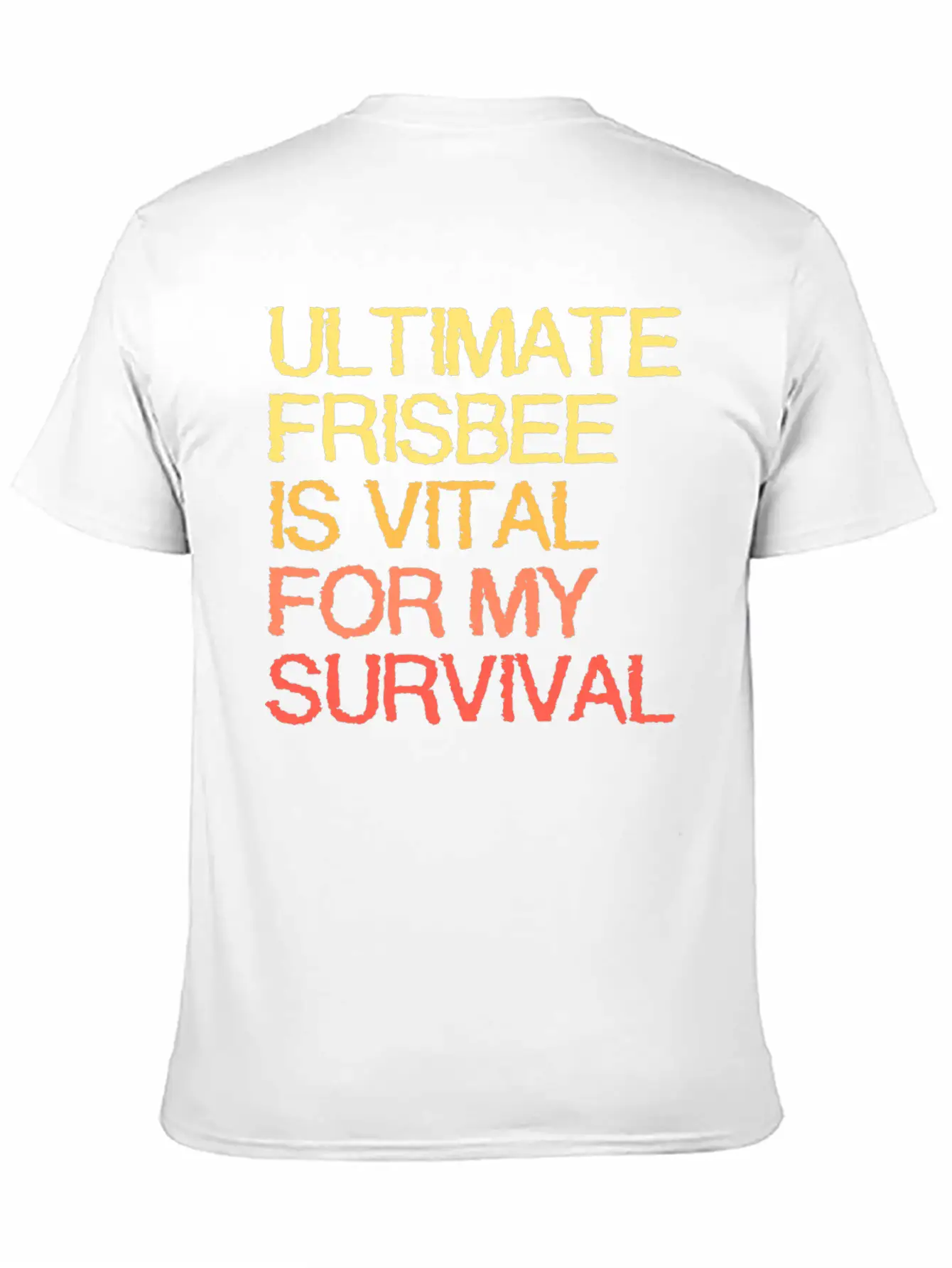 Ultimate Frisbee Is Vital For My Survival Comfortable Minimalist Graphic Tee – Summer Style Essential