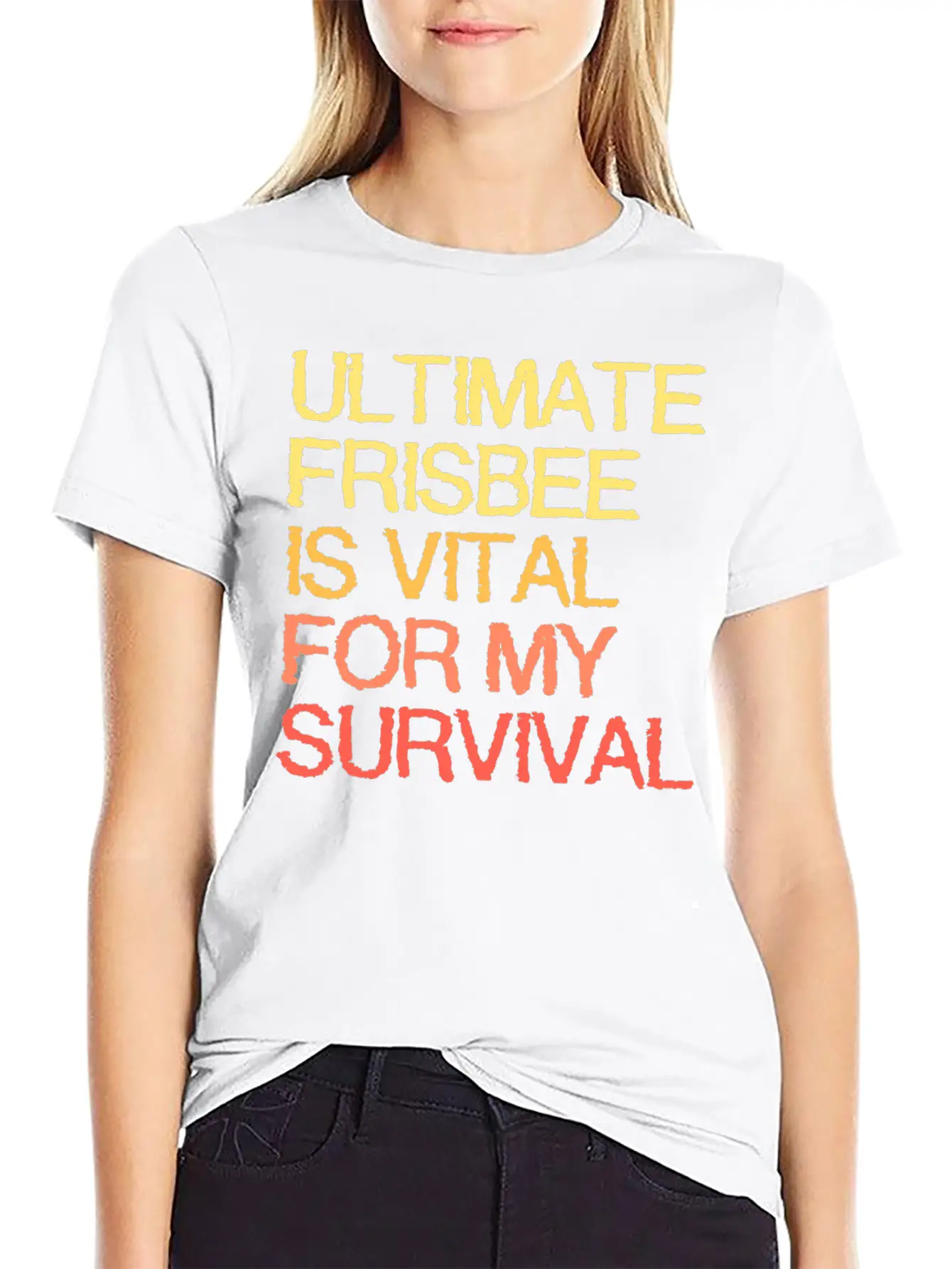 Ultimate Frisbee Is Vital For My Survival Comfortable Minimalist Graphic Tee – Summer Style Essential