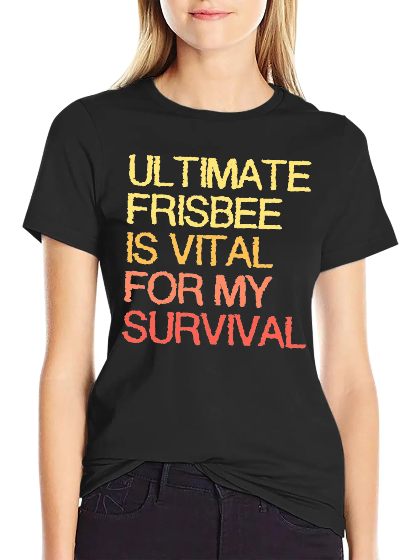 Ultimate Frisbee Is Vital For My Survival Comfortable Minimalist Graphic Tee – Summer Style Essential