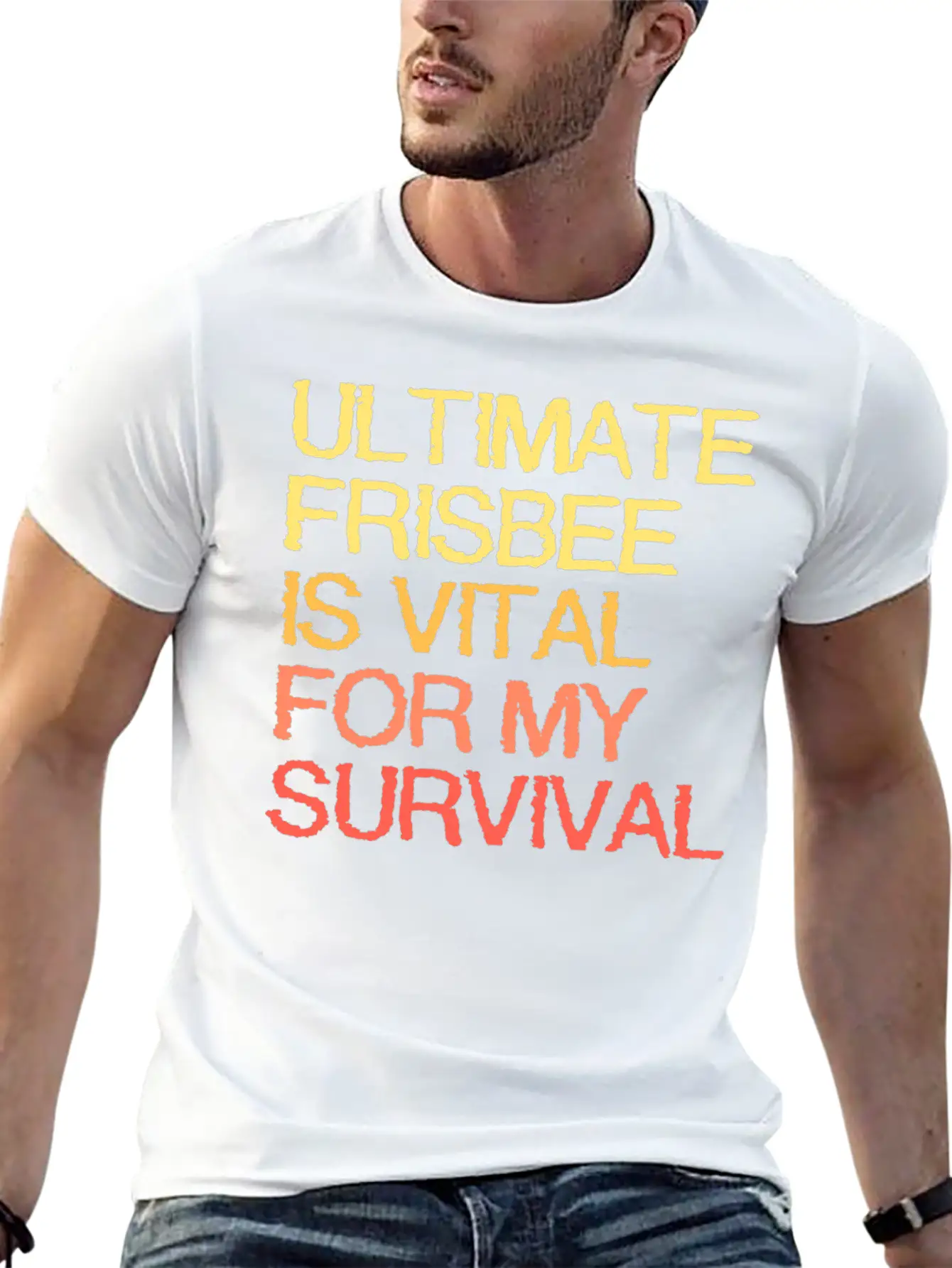Ultimate Frisbee Is Vital For My Survival Comfortable Minimalist Graphic Tee – Summer Style Essential