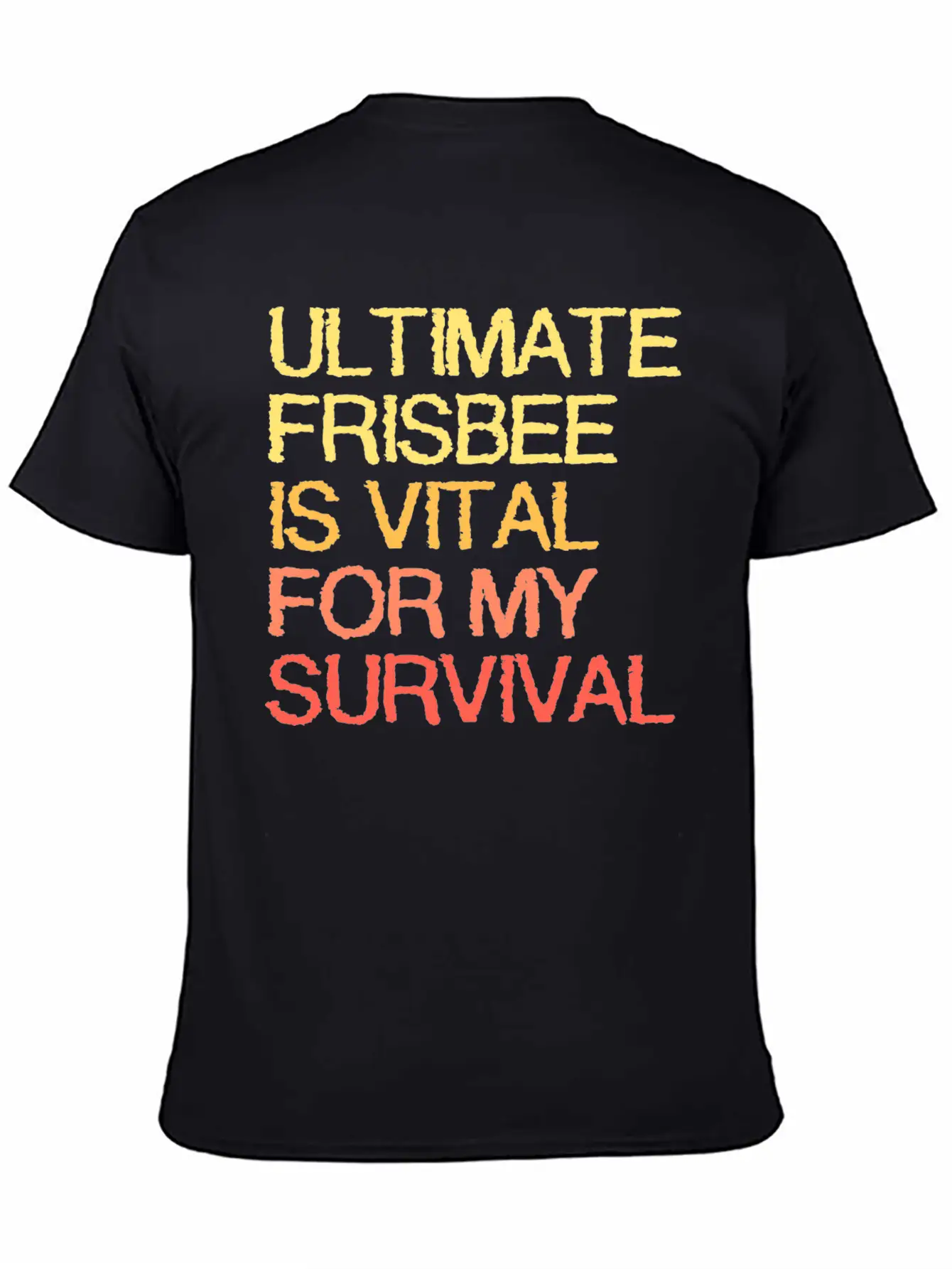 Ultimate Frisbee Is Vital For My Survival Comfortable Minimalist Graphic Tee – Summer Style Essential