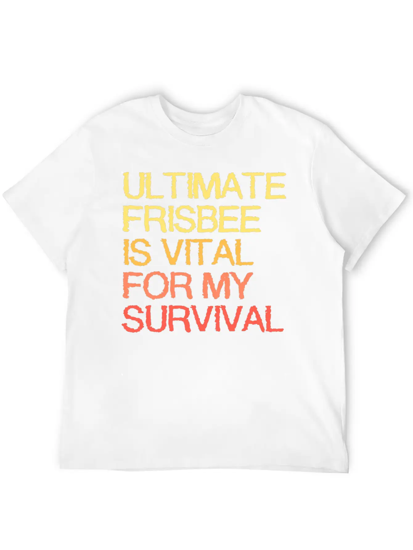Ultimate Frisbee Is Vital For My Survival Comfortable Minimalist Graphic Tee – Summer Style Essential