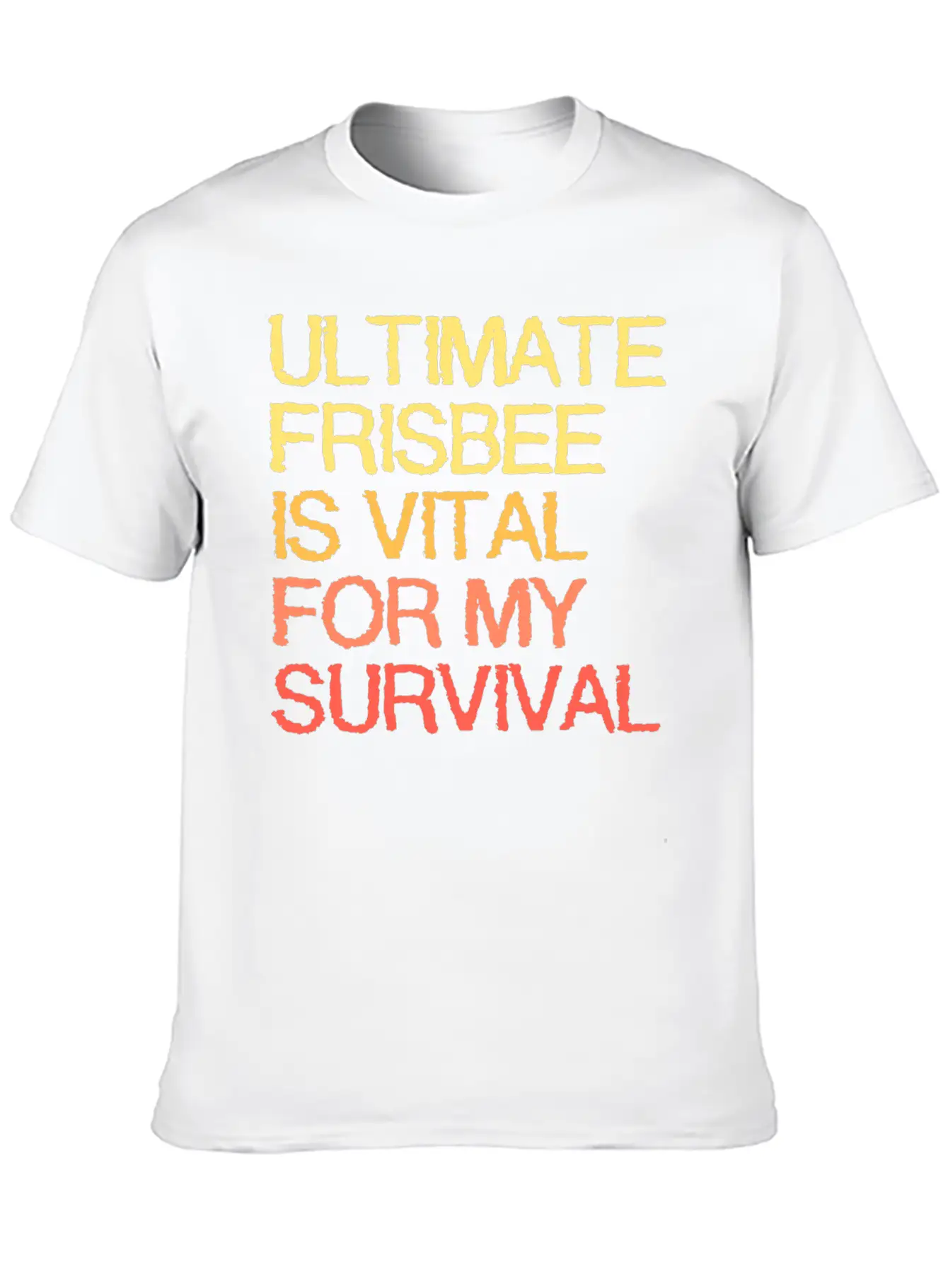Ultimate Frisbee Is Vital For My Survival Comfortable Minimalist Graphic Tee – Summer Style Essential