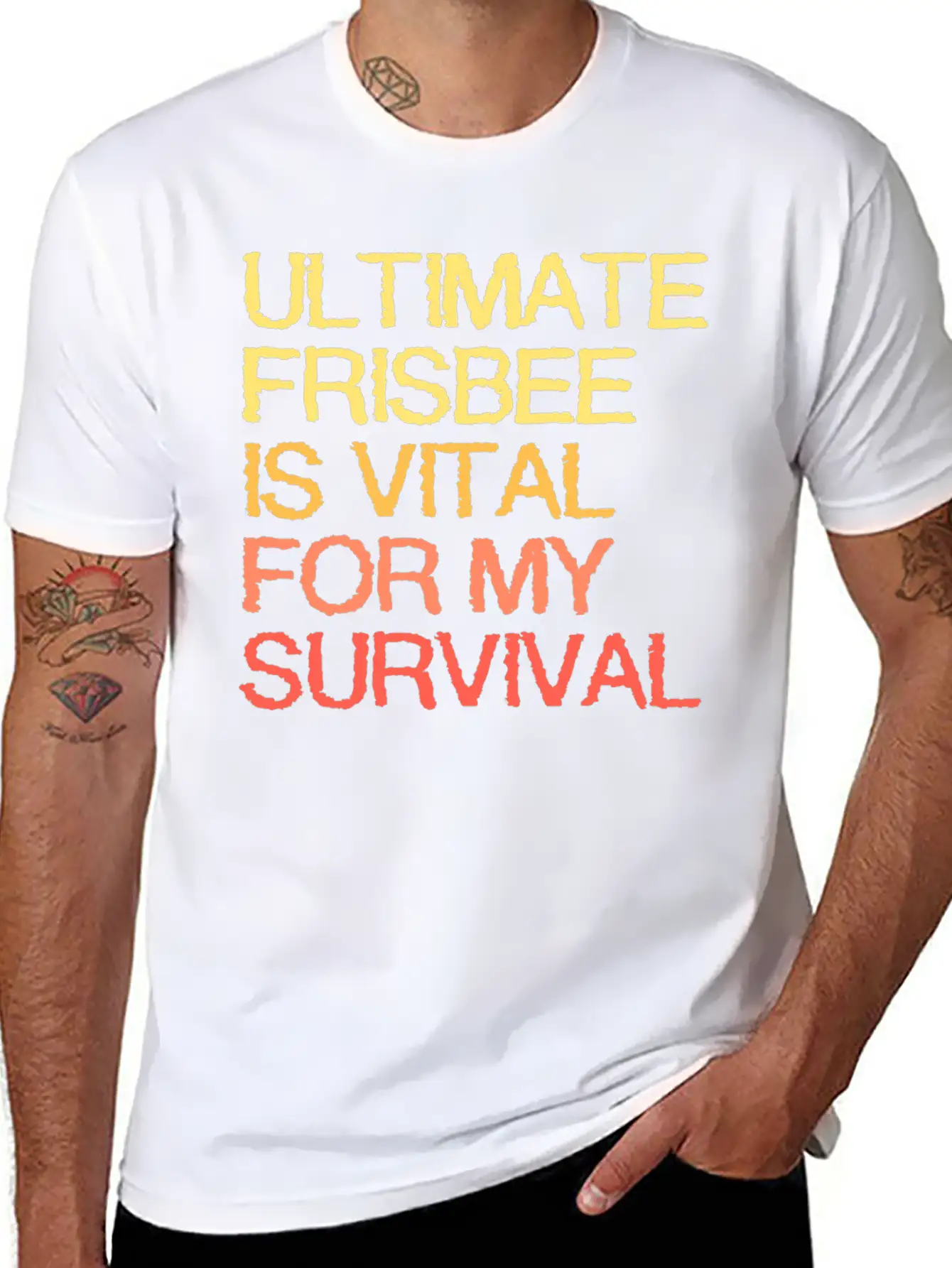 Ultimate Frisbee Is Vital For My Survival Comfortable Minimalist Graphic Tee – Summer Style Essential