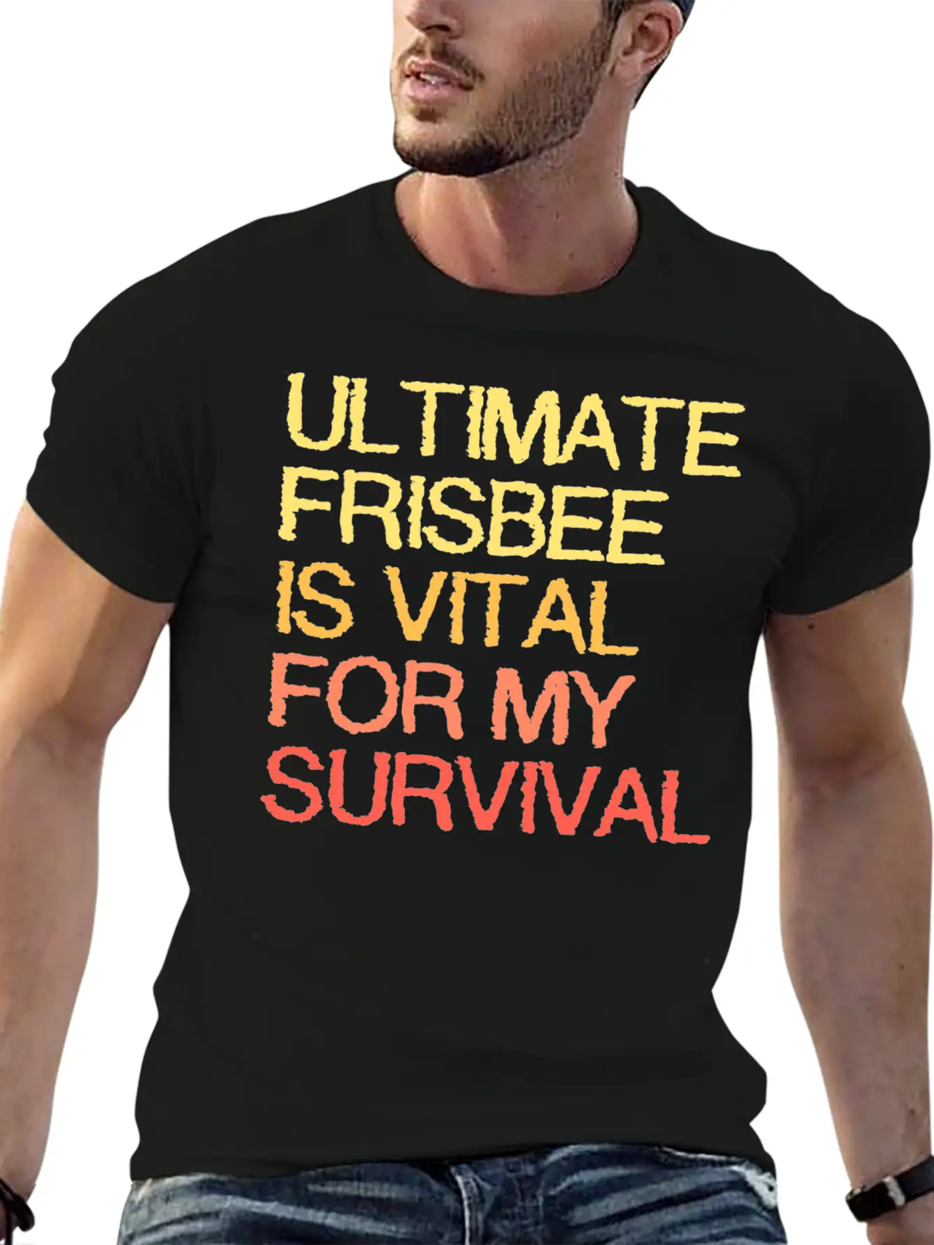Ultimate Frisbee Is Vital For My Survival Comfortable Minimalist Graphic Tee – Summer Style Essential