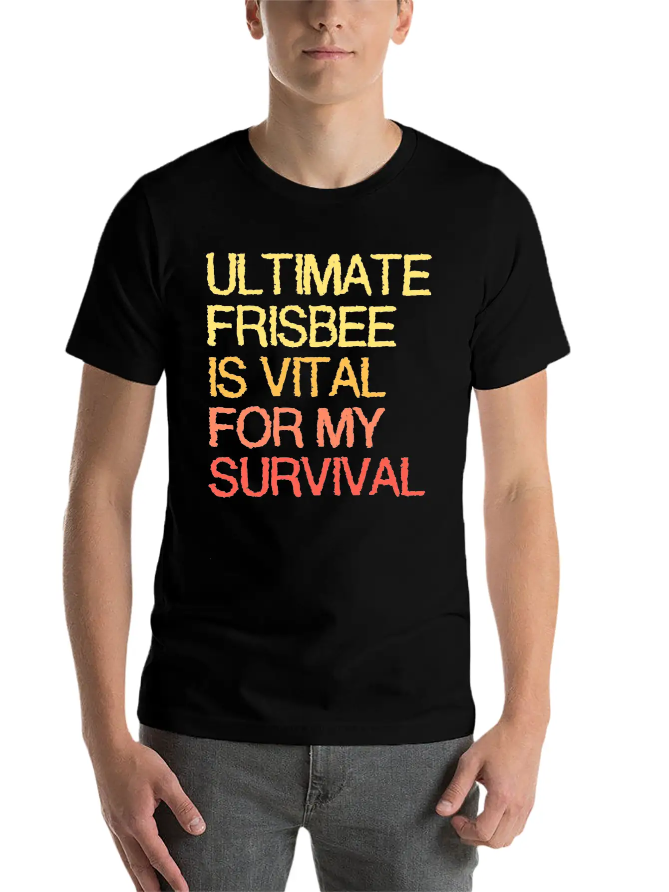 Ultimate Frisbee Is Vital For My Survival Comfortable Minimalist Graphic Tee – Summer Style Essential