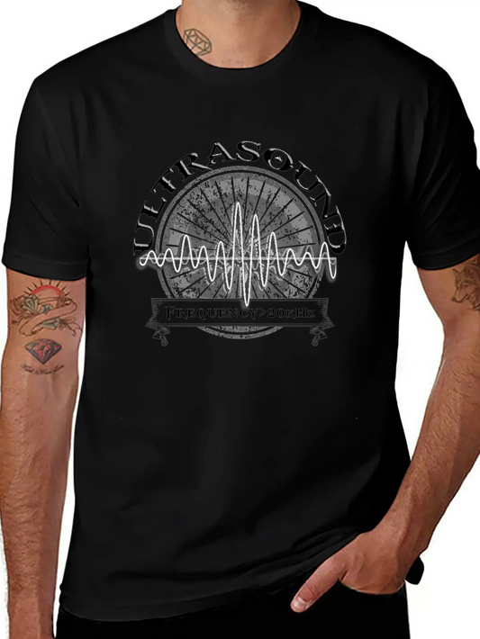 Ultrasound Sound Wave And Frequency Stylish Everyday T-Shirt – Unisex Basic Cotton Tee