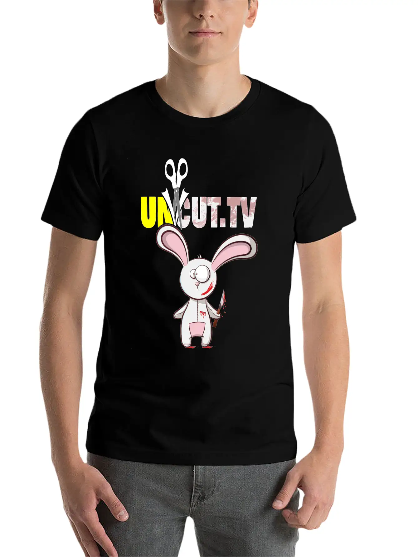Uncut. TV Horror Movie Reviews Outfit Uncut Film Comfortable Minimalist Graphic Tee – Summer Style Essential