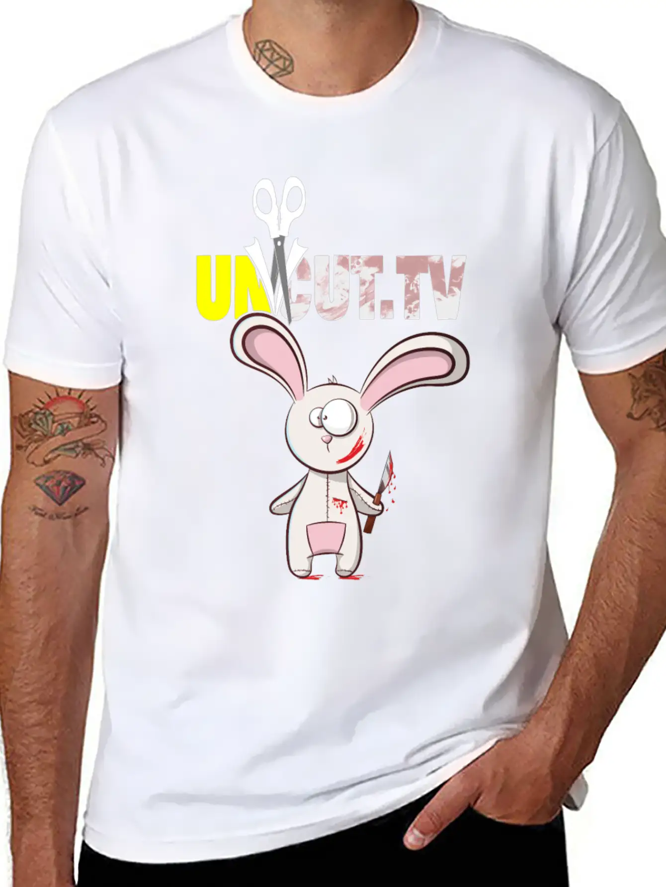 Uncut. TV Horror Movie Reviews Outfit Uncut Film Comfortable Minimalist Graphic Tee – Summer Style Essential