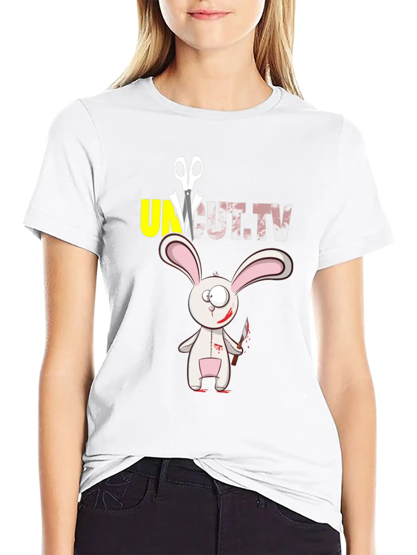 Uncut. TV Horror Movie Reviews Outfit Uncut Film Comfortable Minimalist Graphic Tee – Summer Style Essential