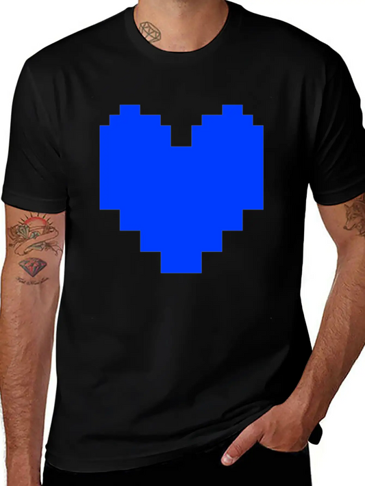 Undertale Blue Heart Pocket Basic Graphic T-Shirt – Daily Comfort In Soft Cotton