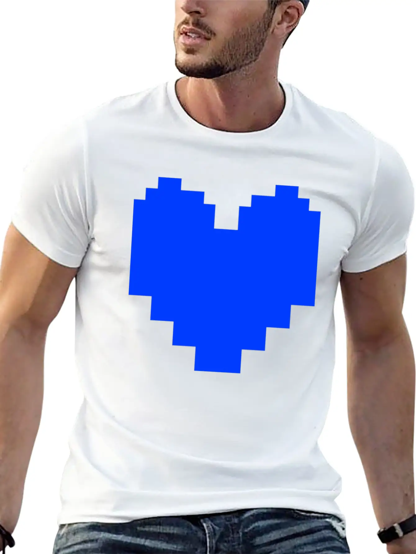 Undertale Blue Heart Pocket Basic Graphic T-Shirt – Daily Comfort In Soft Cotton
