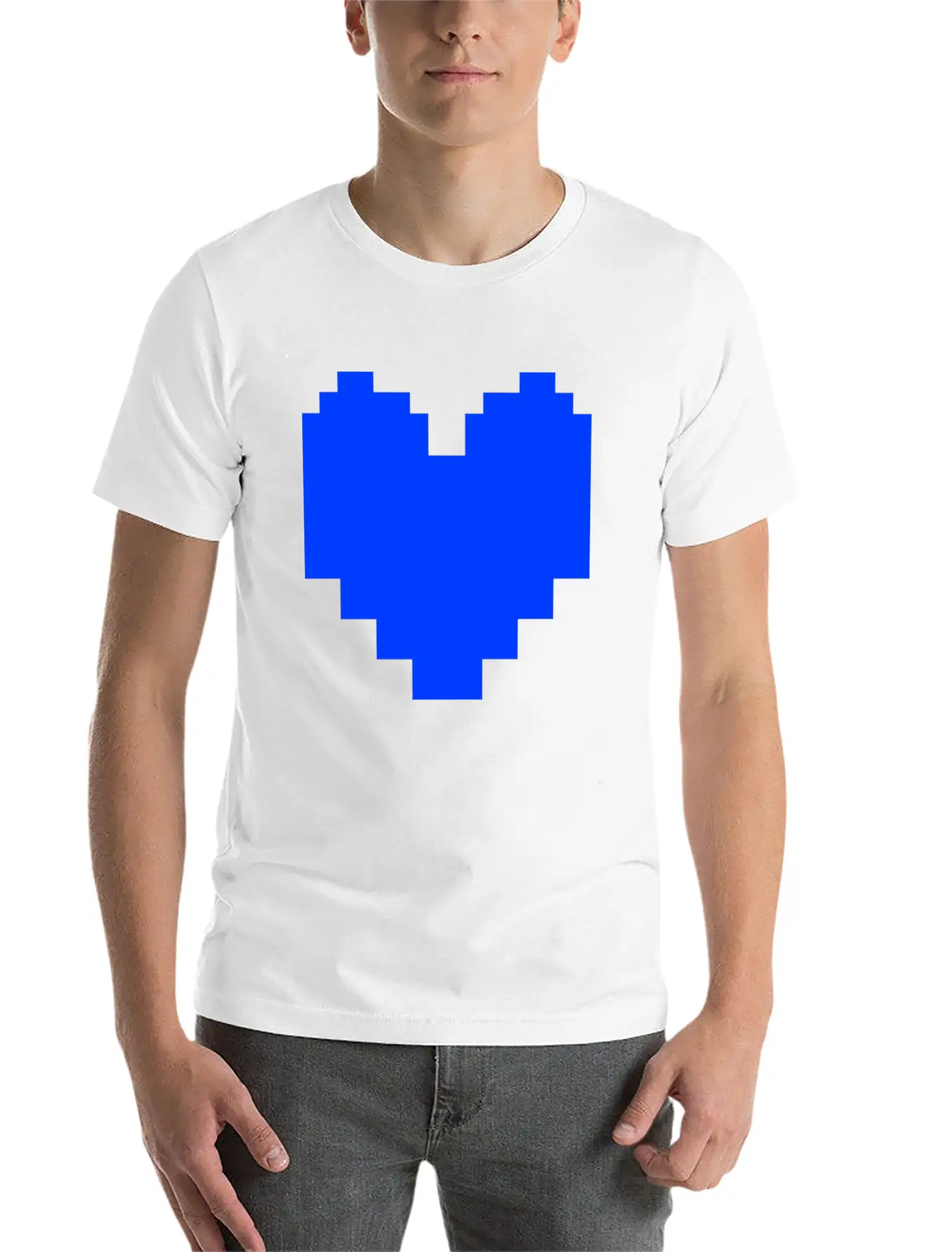 Undertale Blue Heart Pocket Basic Graphic T-Shirt – Daily Comfort In Soft Cotton
