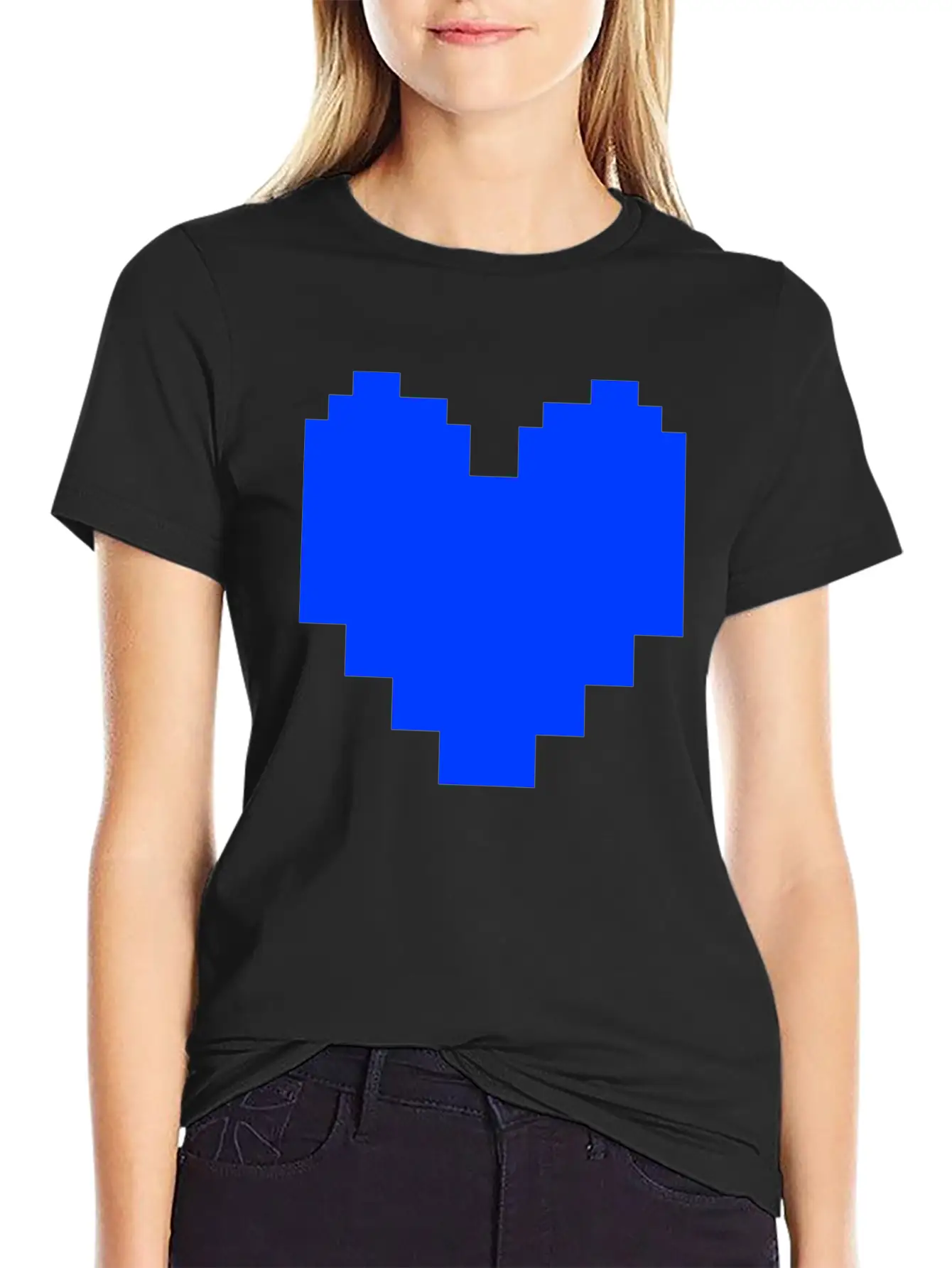 Undertale Blue Heart Pocket Basic Graphic T-Shirt – Daily Comfort In Soft Cotton