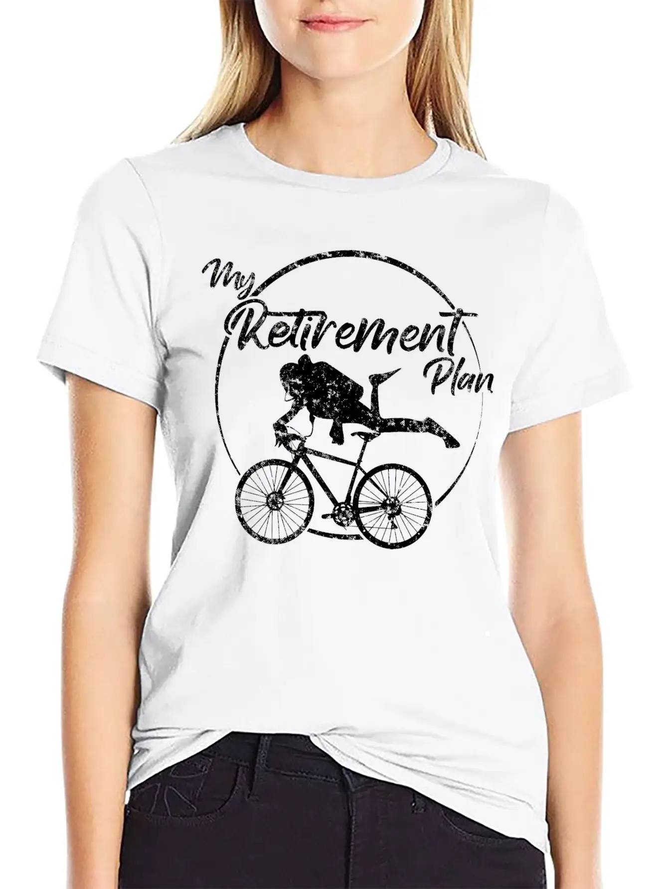Underwater Cycling Comfortable Minimalist Graphic Tee – Summer Style Essential