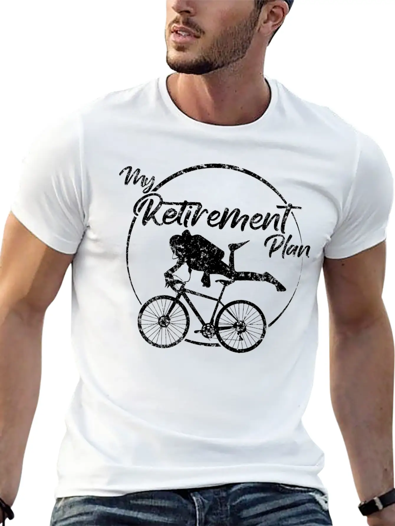 Underwater Cycling Comfortable Minimalist Graphic Tee – Summer Style Essential