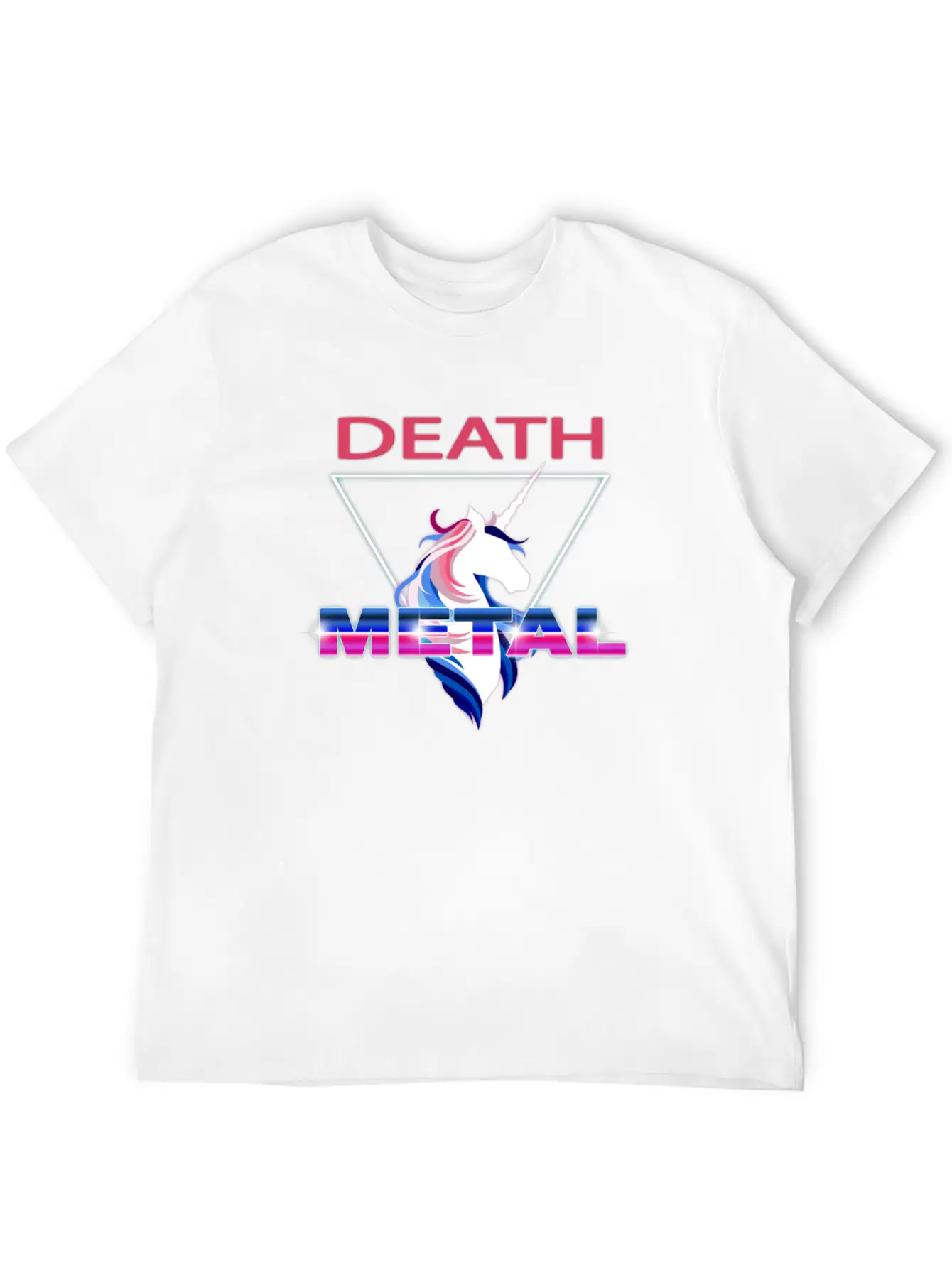 Unicorn Death Metal Comfortable Minimalist Graphic Tee – Summer Style Essential