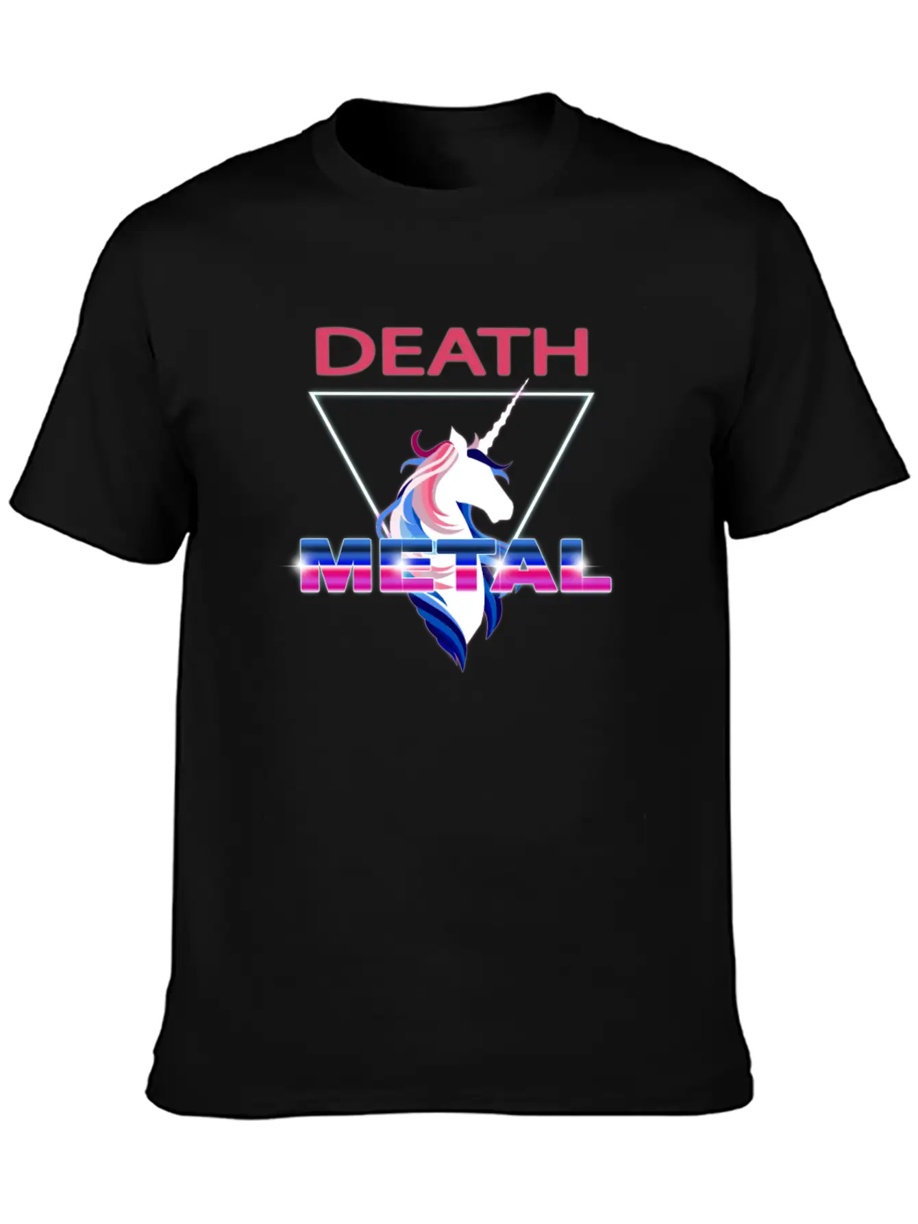 Unicorn Death Metal Comfortable Minimalist Graphic Tee – Summer Style Essential