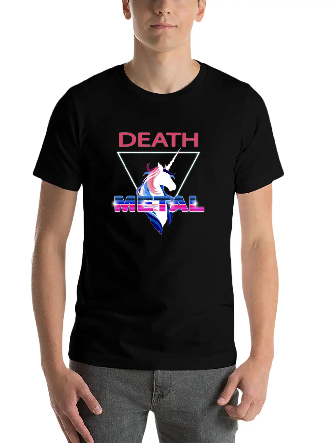 Unicorn Death Metal Comfortable Minimalist Graphic Tee – Summer Style Essential