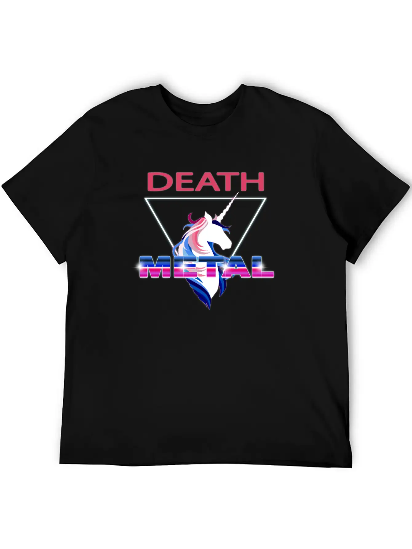 Unicorn Death Metal Comfortable Minimalist Graphic Tee – Summer Style Essential