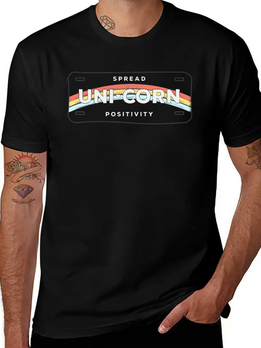 Unicorn Distributing Energy Comfortable Minimalist Graphic Tee – Summer Style Essential